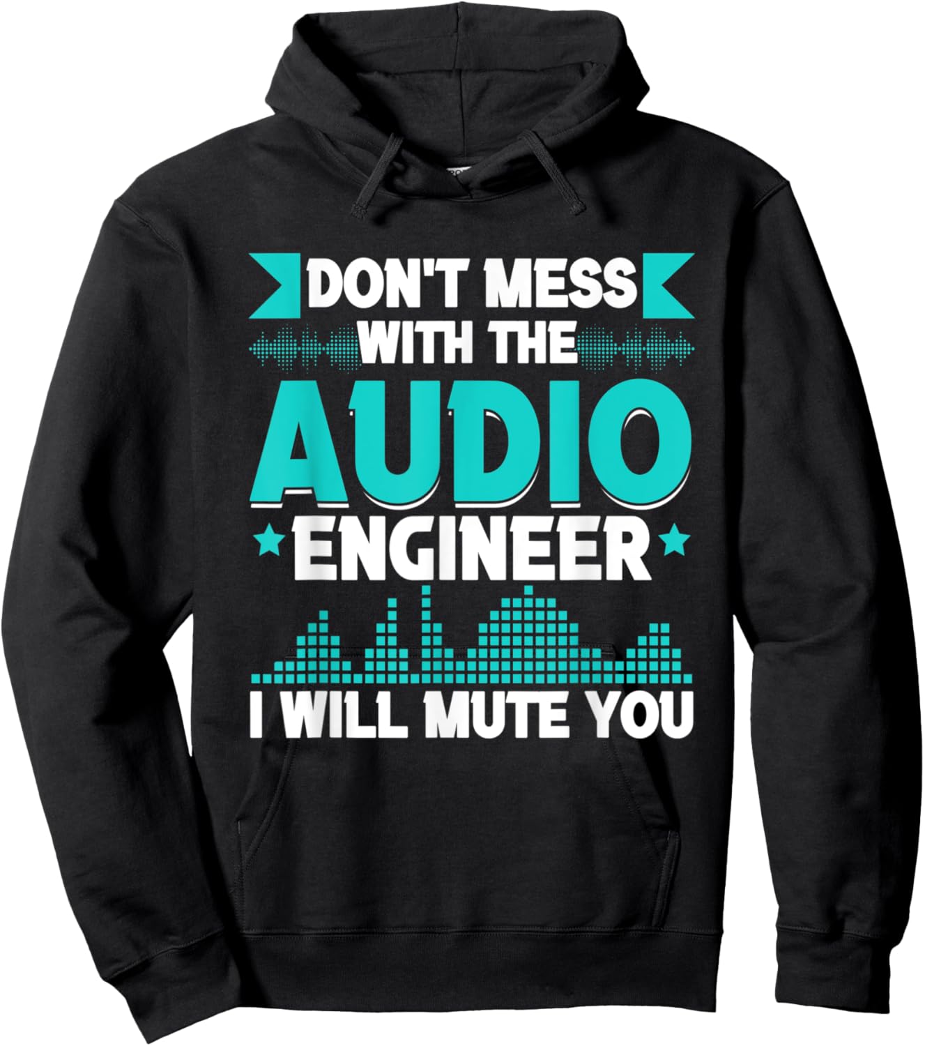 Audio Engineer Sound Engineer Audio Wave Hoodie - Hoodie | Black