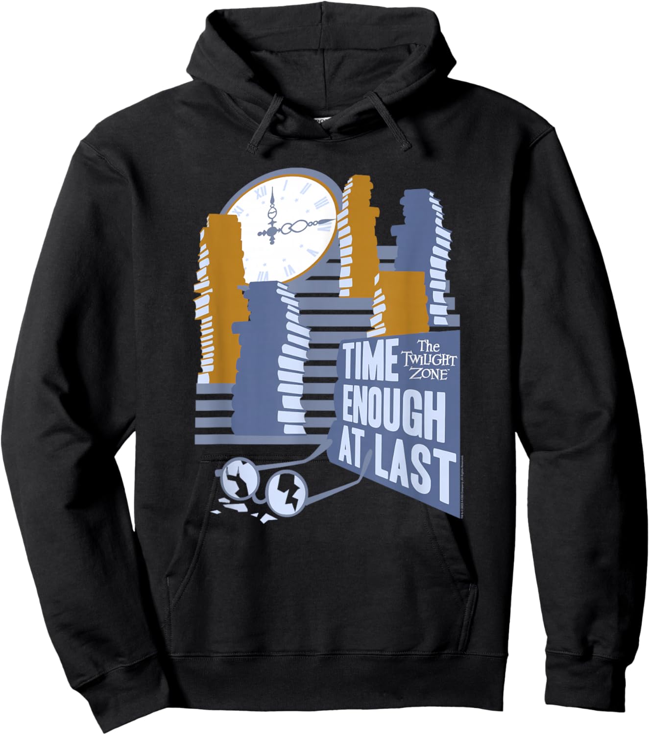 The Twilight Zone Time Enough at Last Hoodie - Hoodie | Black