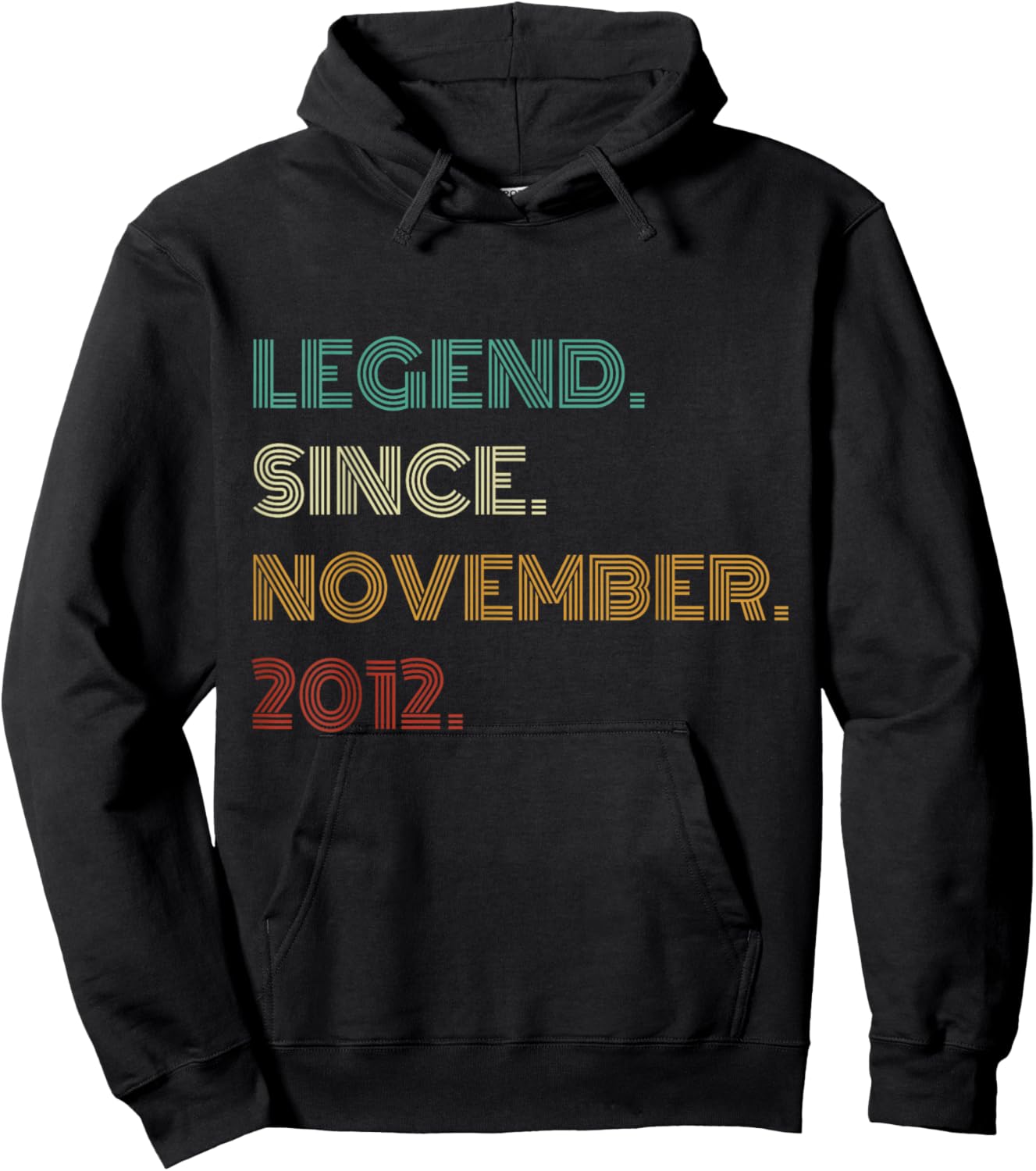 13 Years Old Legend Since November 2012 13th Birthday Hoodie - Hoodie | Black