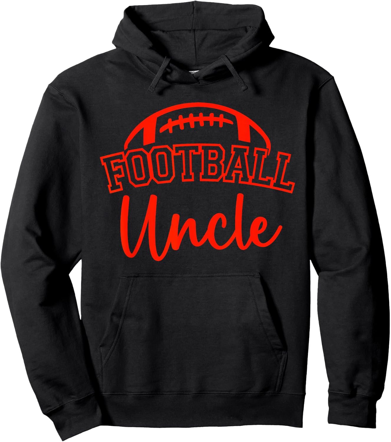 Football Uncle Matching Family Football Hoodie - Hoodie | Black