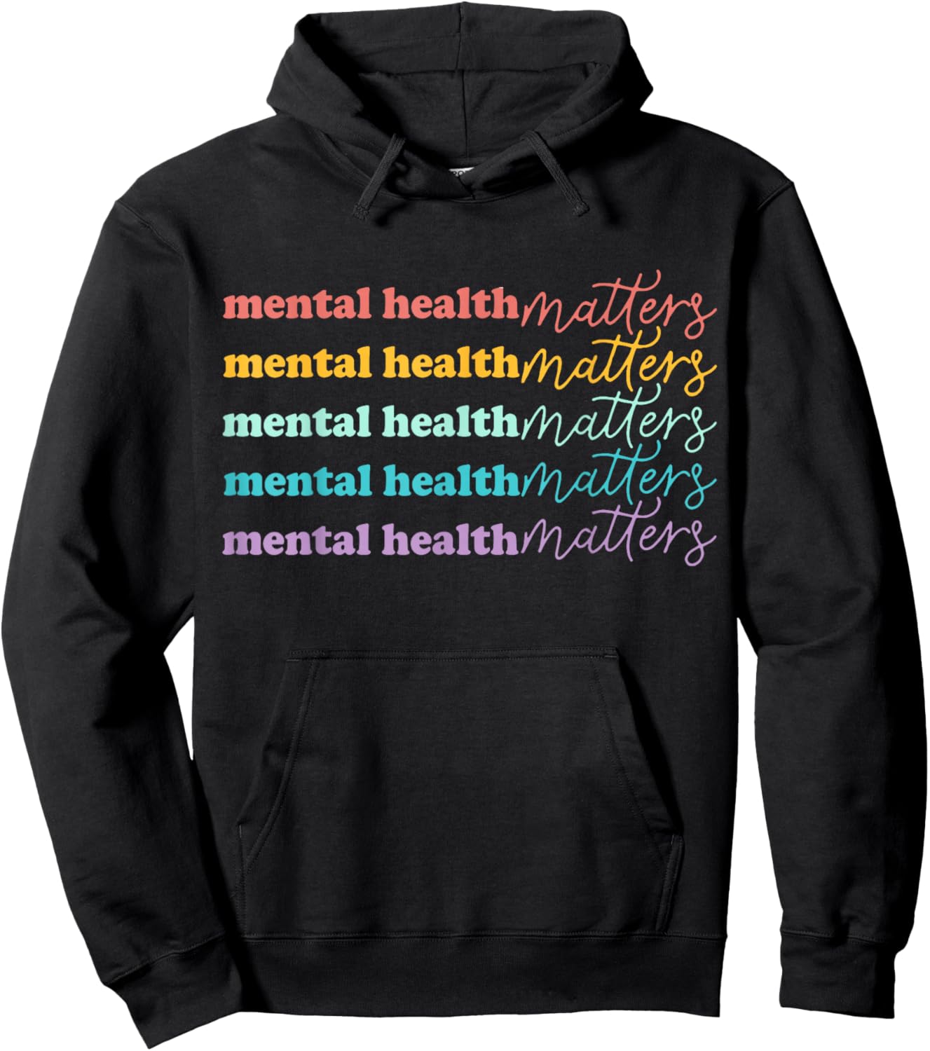 Mental Health Matters Gift Human Brain Illness Awareness Hoodie - Hoodie | Black