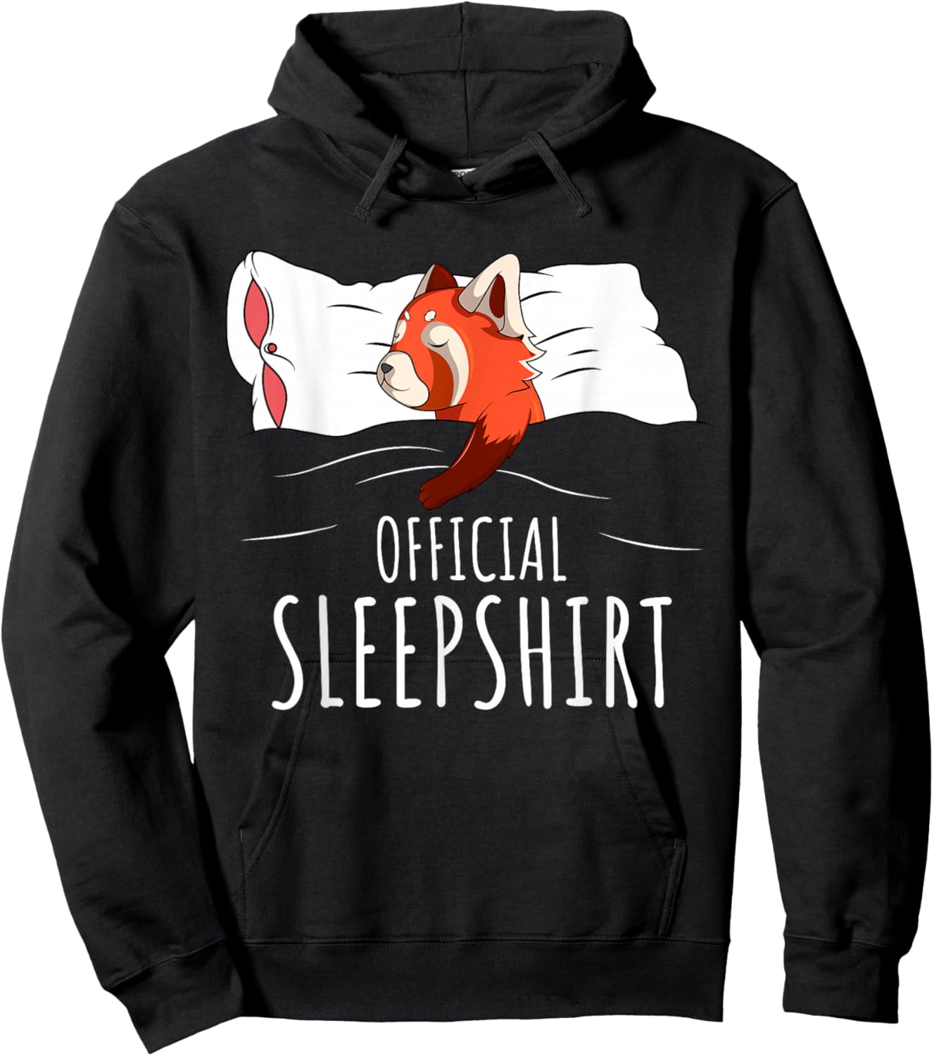 Red Panda Official Sleepshirt Hoodie - Hoodie | Black