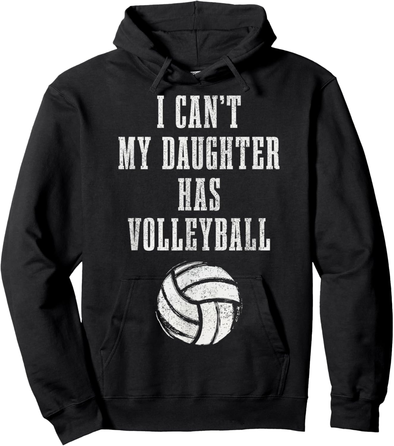 Volleyball Mom Dad I Can't Daughter Hast Volleyball Hoodie - Hoodie | Black