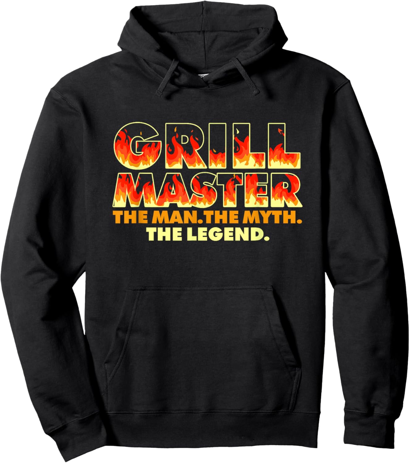 Grill Master the man the myth the legend grilling BBQ Hoodie - Hoodie | Black