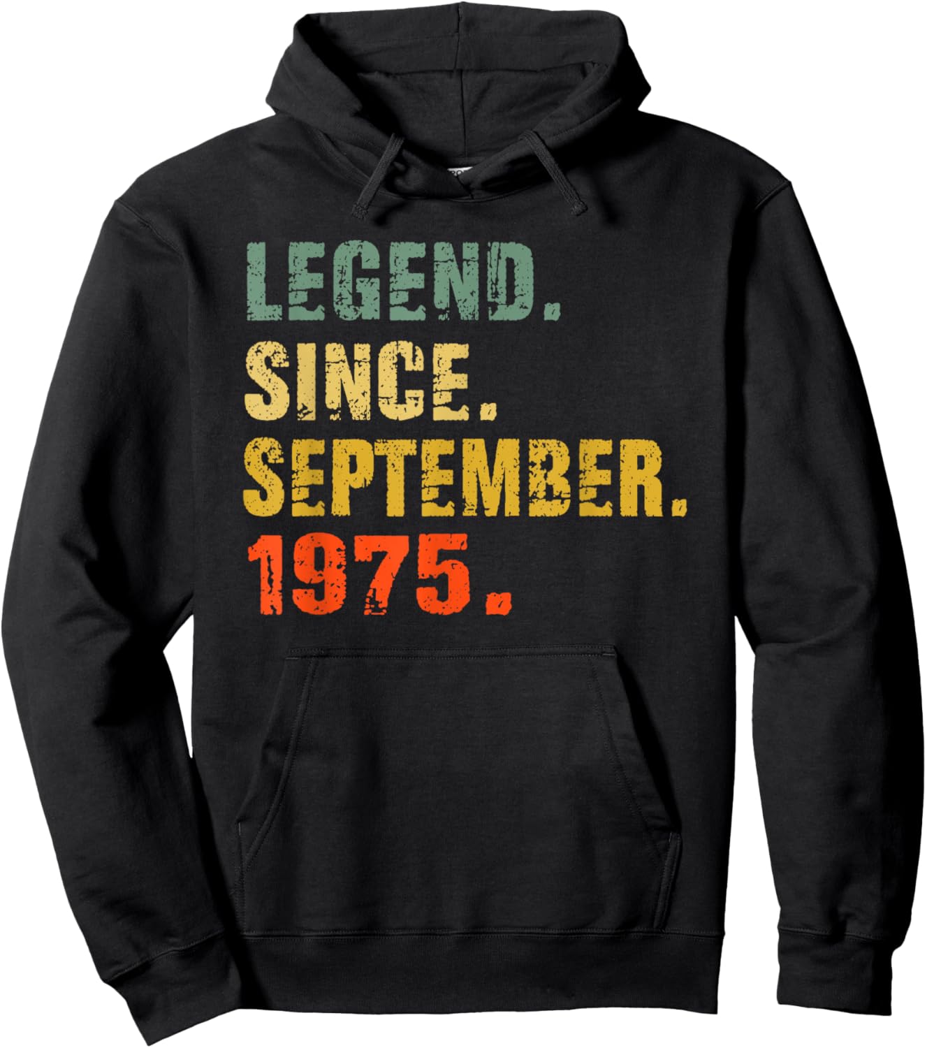 47 Year Old 47th Birthday Gifts Legend Since September 1975 Hoodie - Hoodie | Black