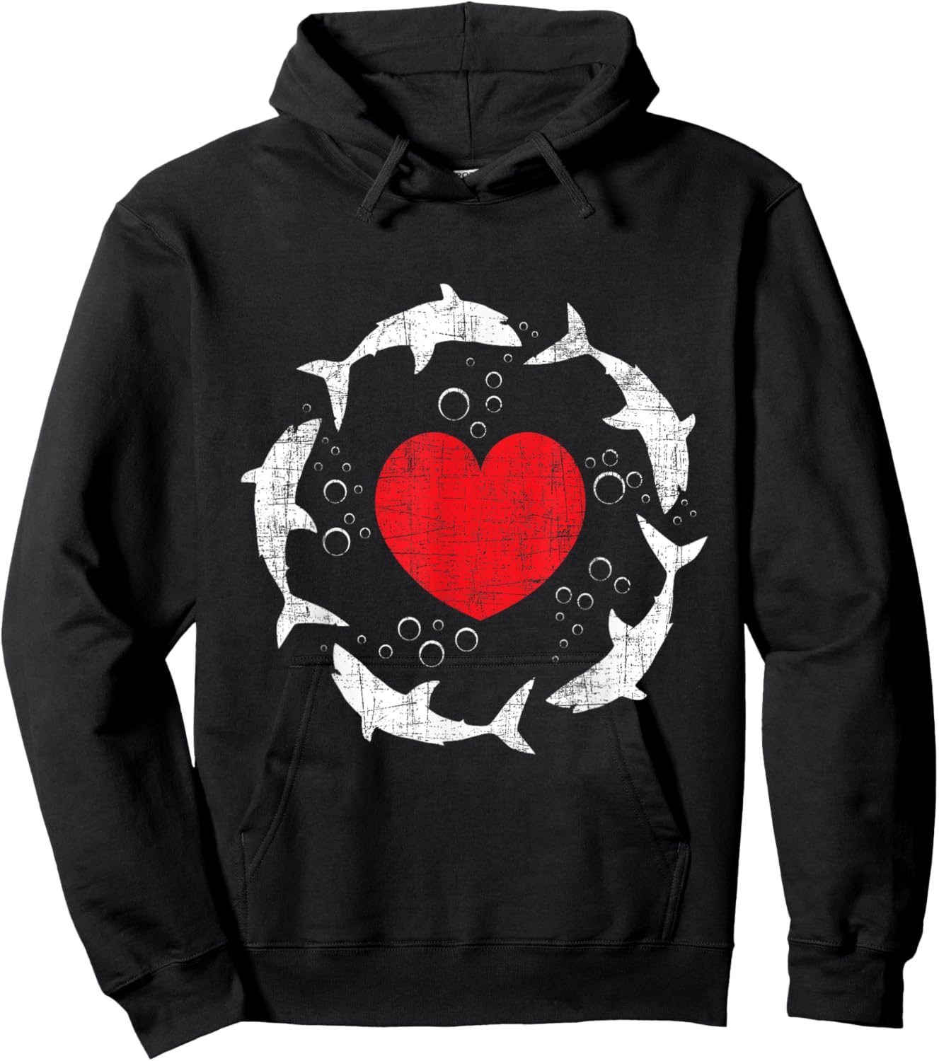 Shark Family - Marine Biologist Shark Lovers Wildlife Hoodie - Hoodie | Black