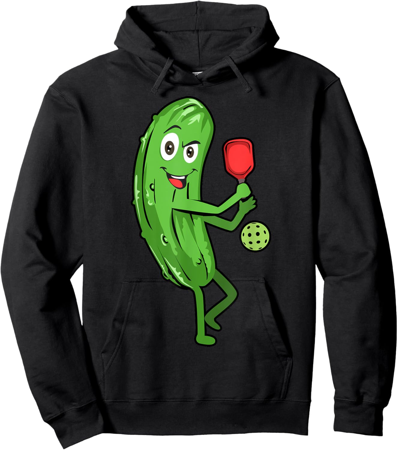 Funny Pickleball Gift Cool Pickle Lover Hoodie - Hoodie | Black