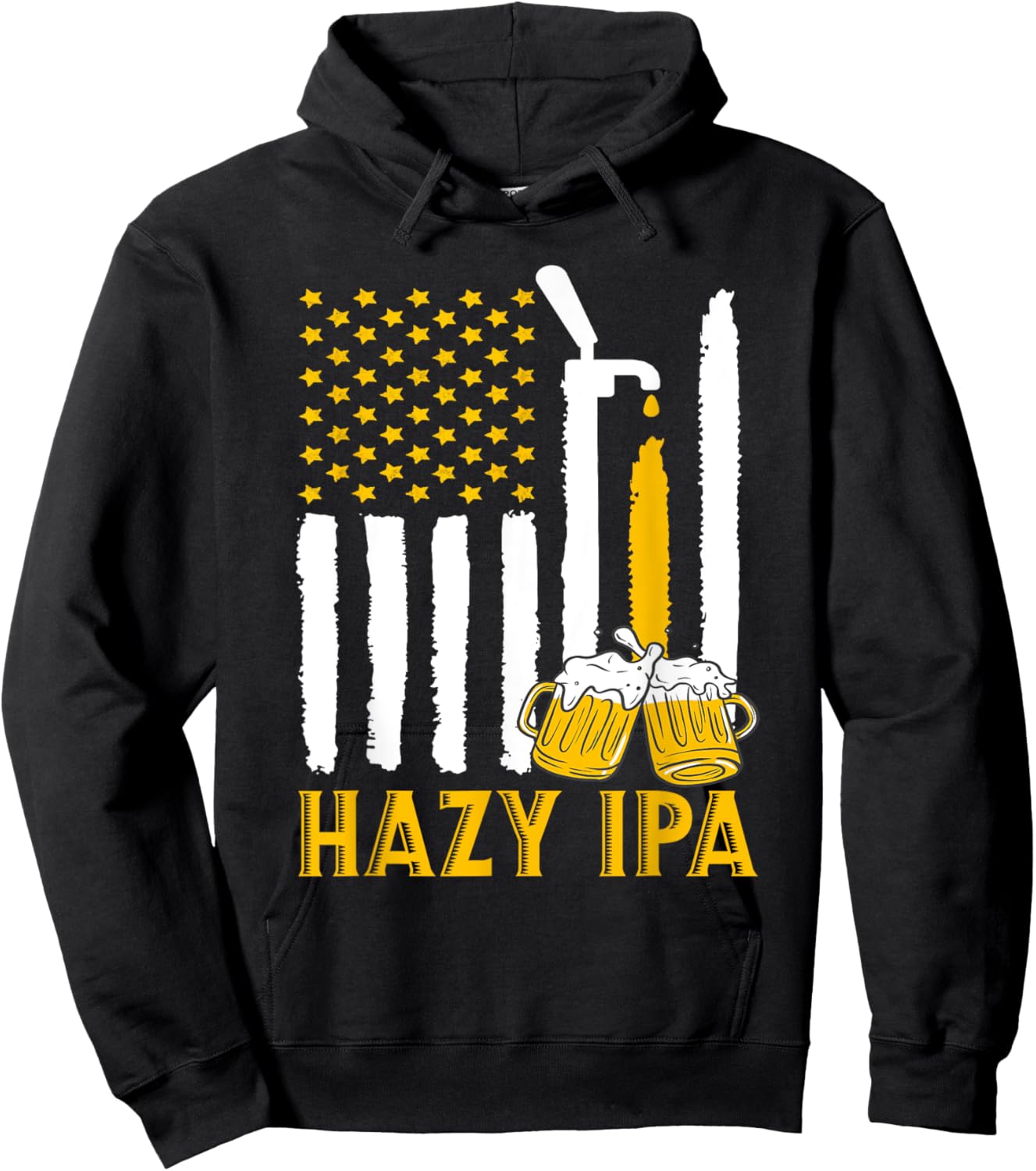 Hazy IPA Craft Beer Indian Pale Ale Hoodie - Hoodie | Black