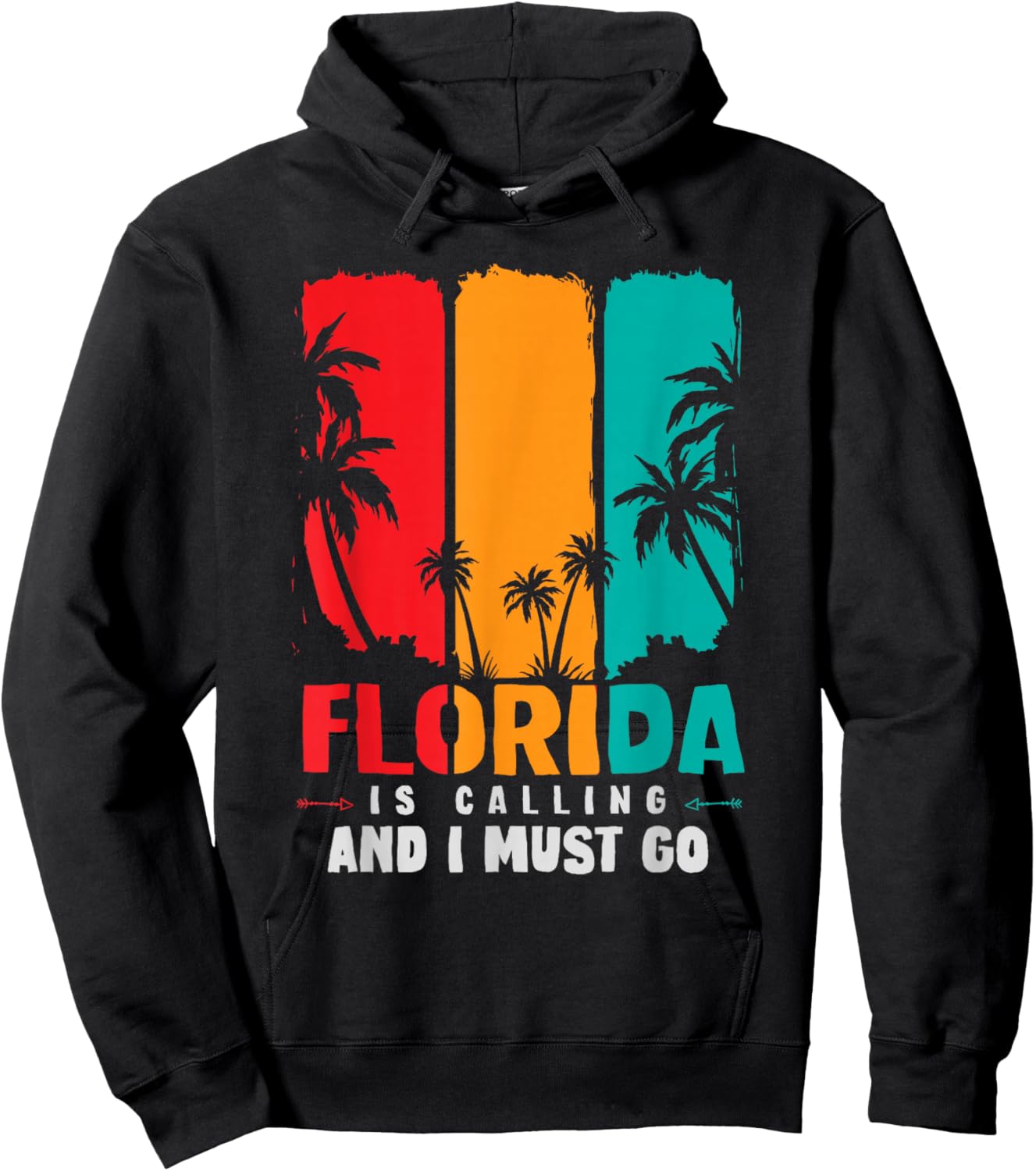 Funny FL State Florida is Calling and I Must Go Florida Hoodie - Hoodie | Black