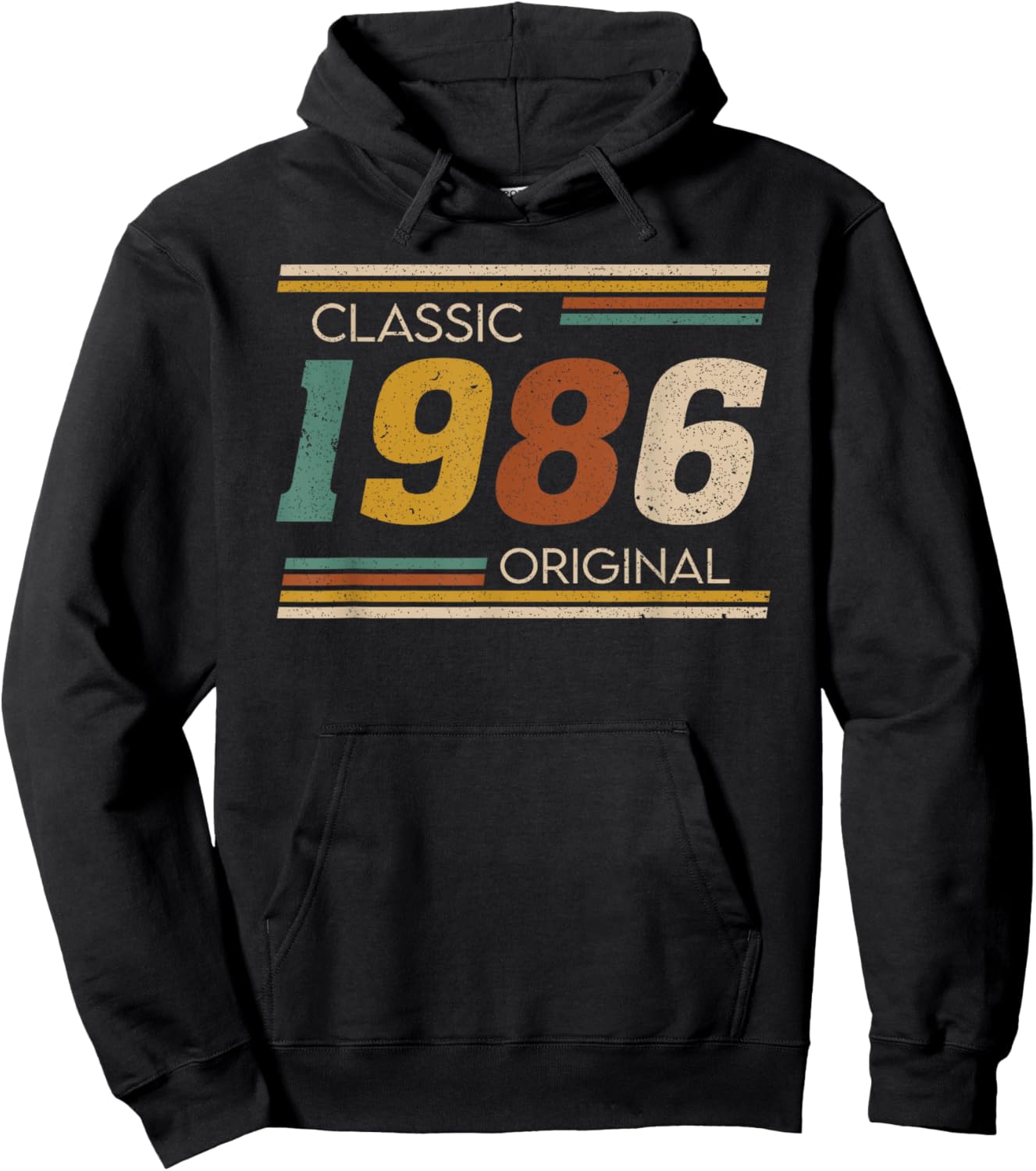 Vintage Classic 1986 Original 36 Years Old 36th Birthday Hoodie - Hoodie | Black