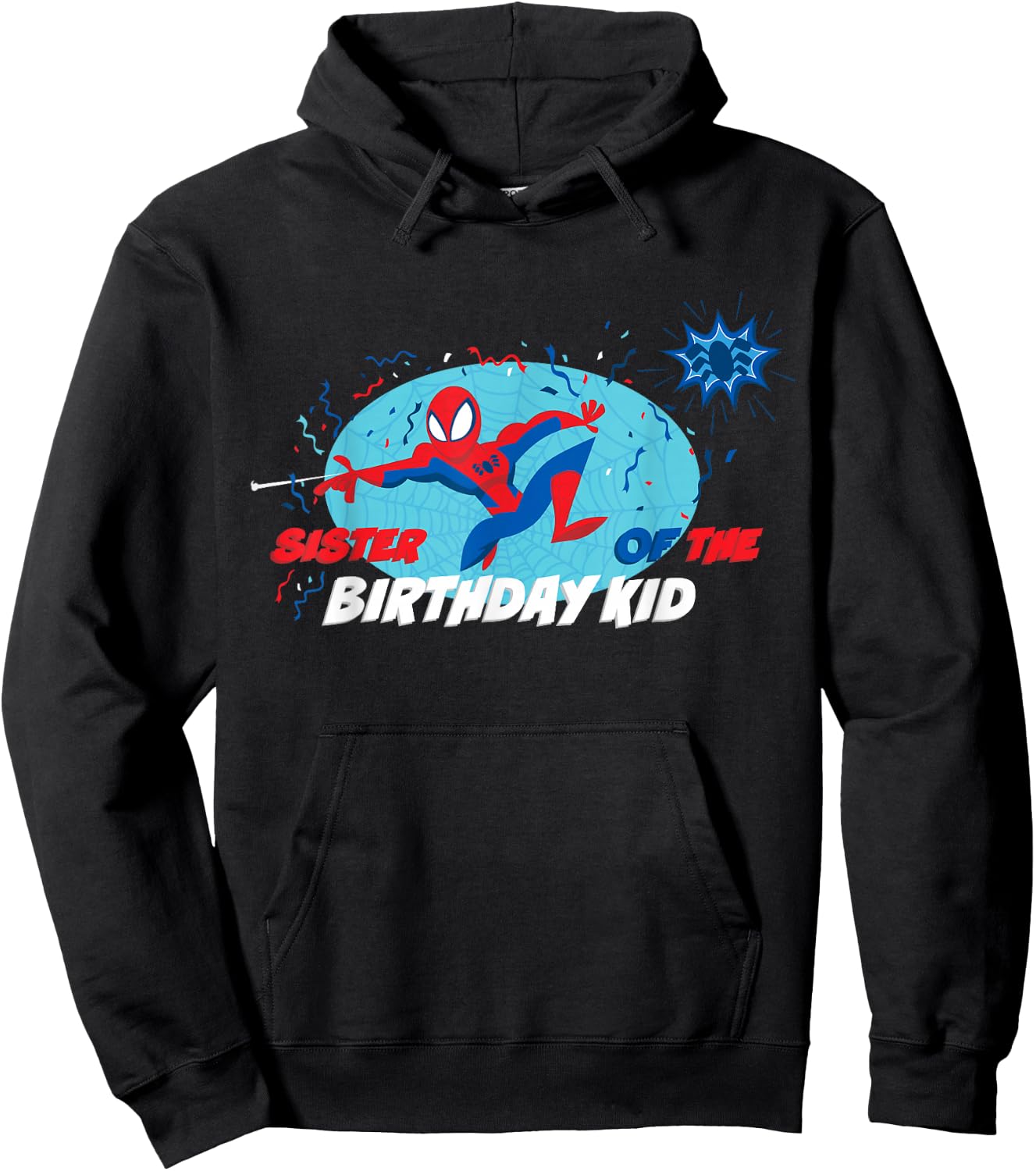 Marvel Spider-Man Toon Family Sister of the Birthday Kid Hoodie - Hoodie | Black