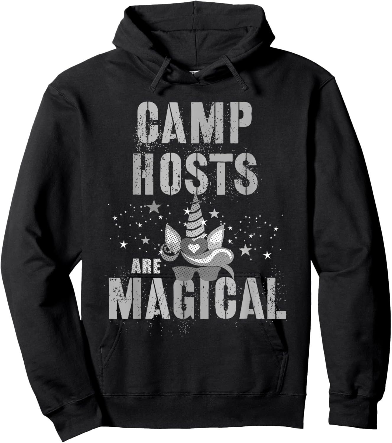 Funny CAMP HOSTS ARE MAGICAL Host I'm Unicorn Cool Mythical Hoodie - Hoodie | Black