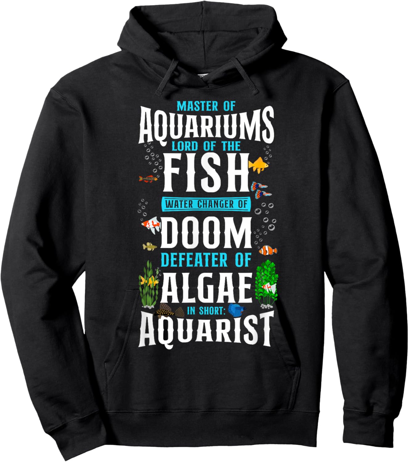 Saltwater Aquarium Master Of Aquariums Lord Of The Fish Hoodie - Hoodie | Black