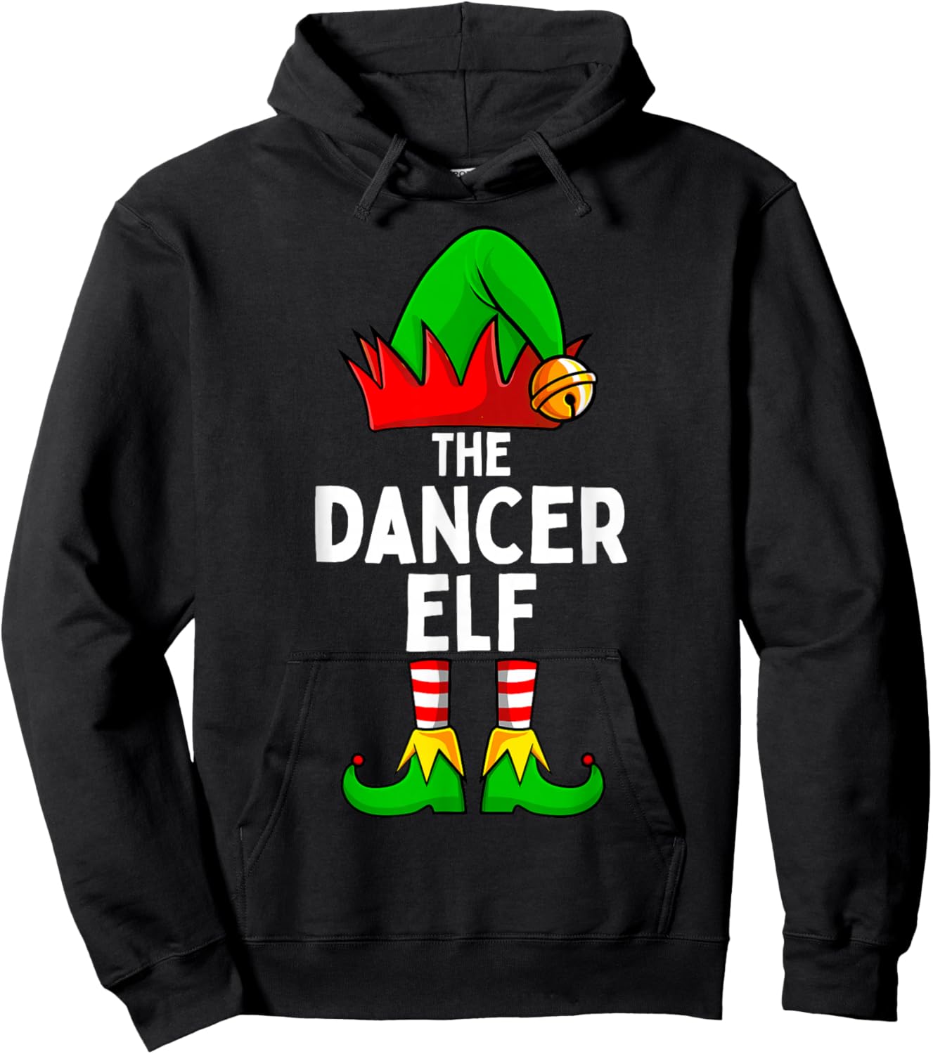 Dancer Elf Matching Family Christmas Hoodie - Hoodie | Black