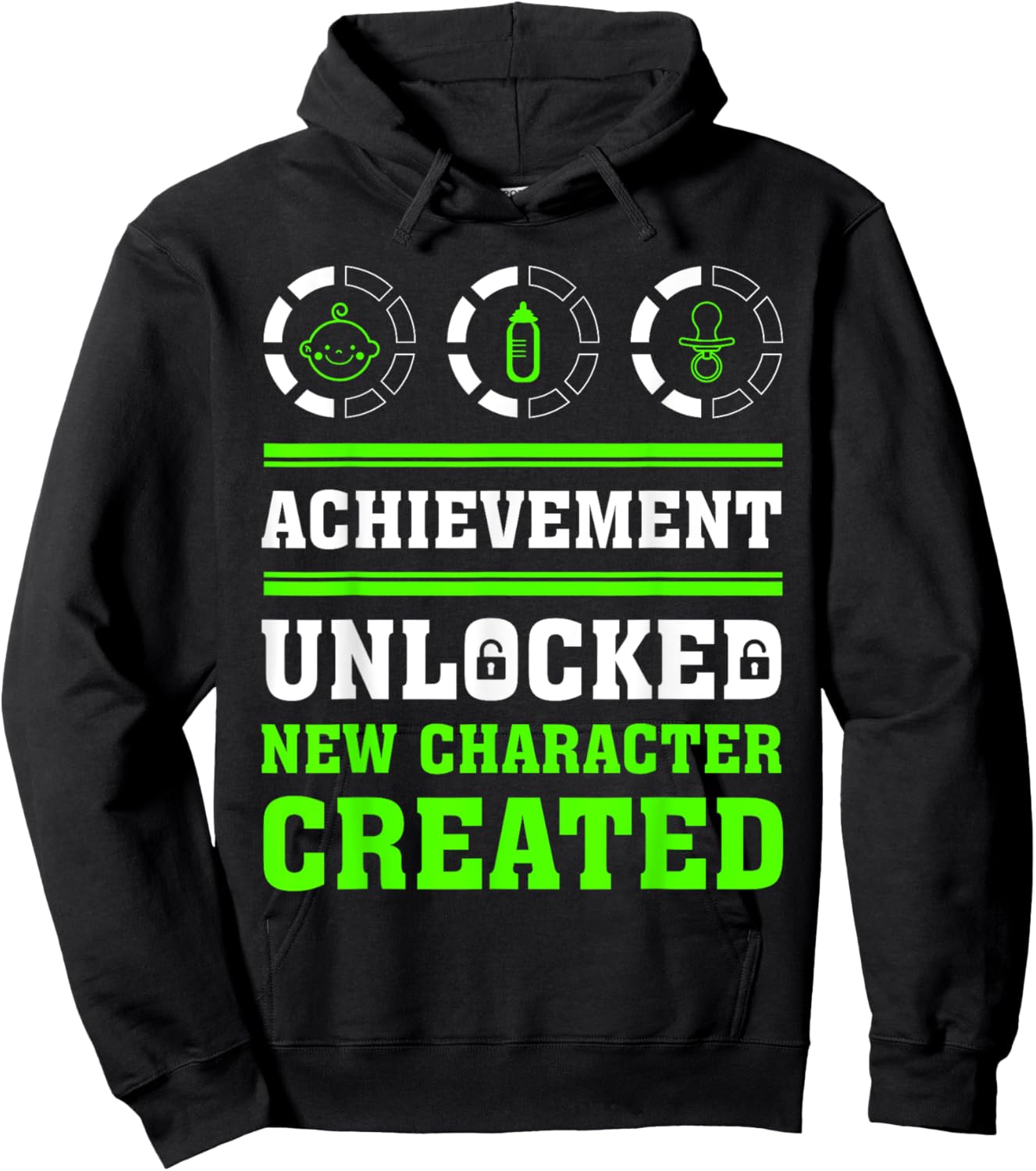 Achievement Unlocked new Character Created Hoodie - Hoodie | Black