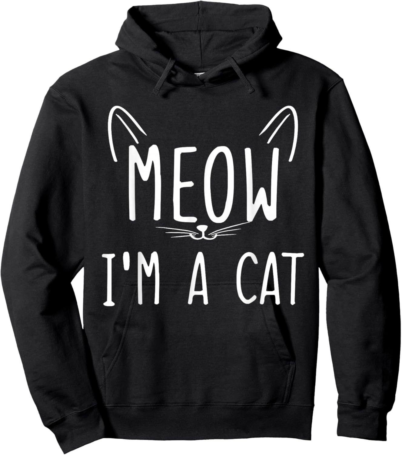 Meow I'm A Cat Meow I'm a Cat Hoodie - Hoodie | Black