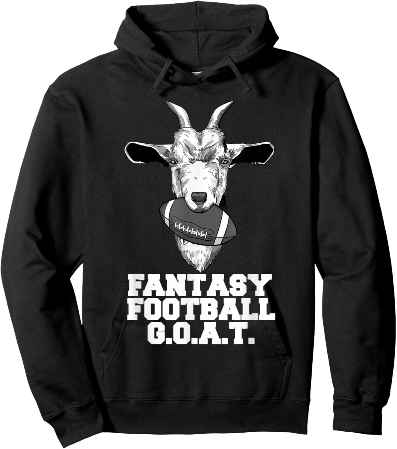 Fantasy Football GOAT funny fantasy football Champion GOAT Hoodie - Hoodie | Black