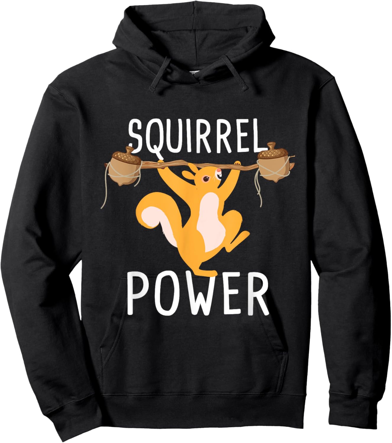 Squirrel Power - Rodent Animal Squirrel Lover Hoodie - Hoodie | Black