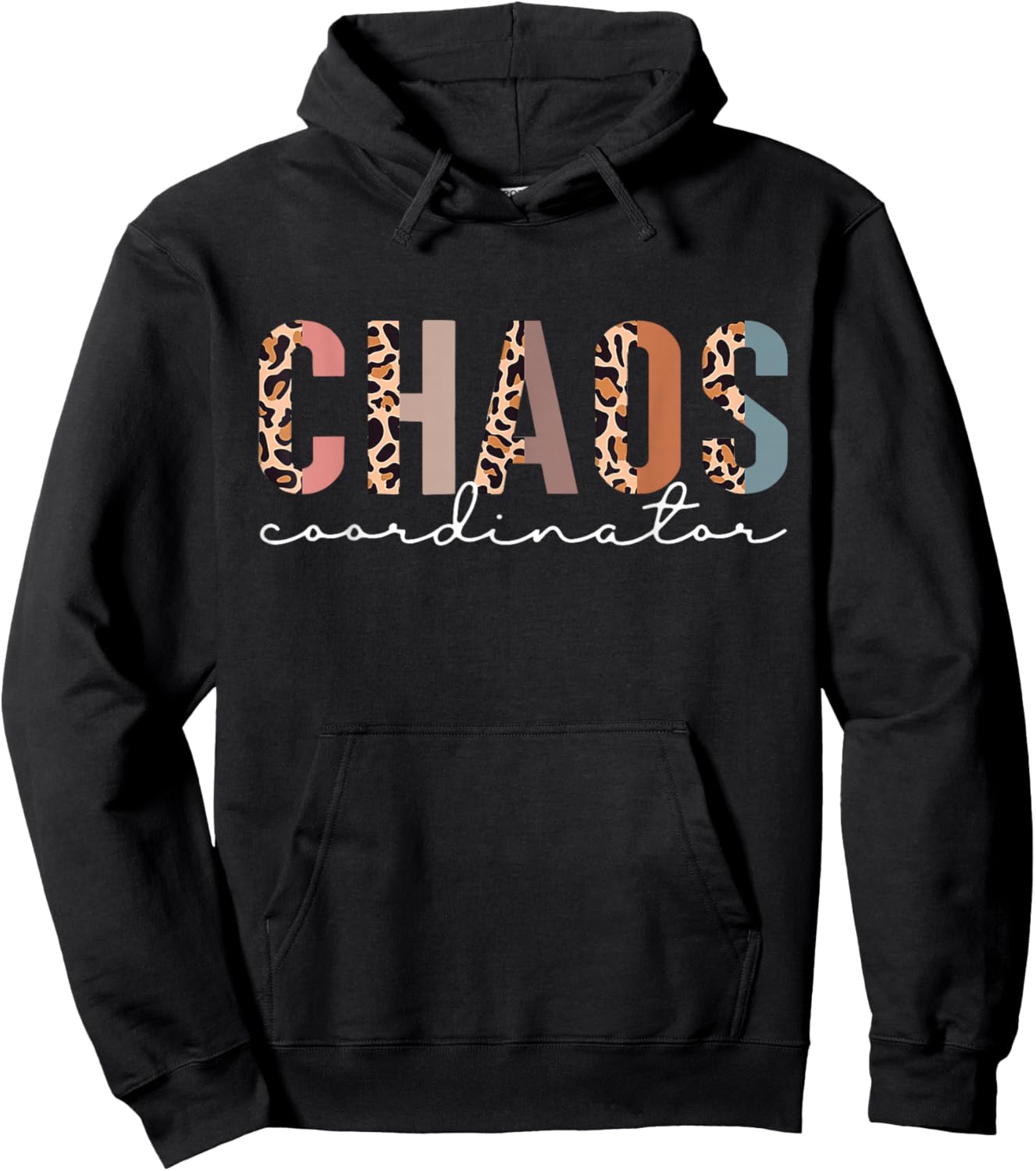 Chaos Coordinator Leopard Hoodie - Hoodie | Black