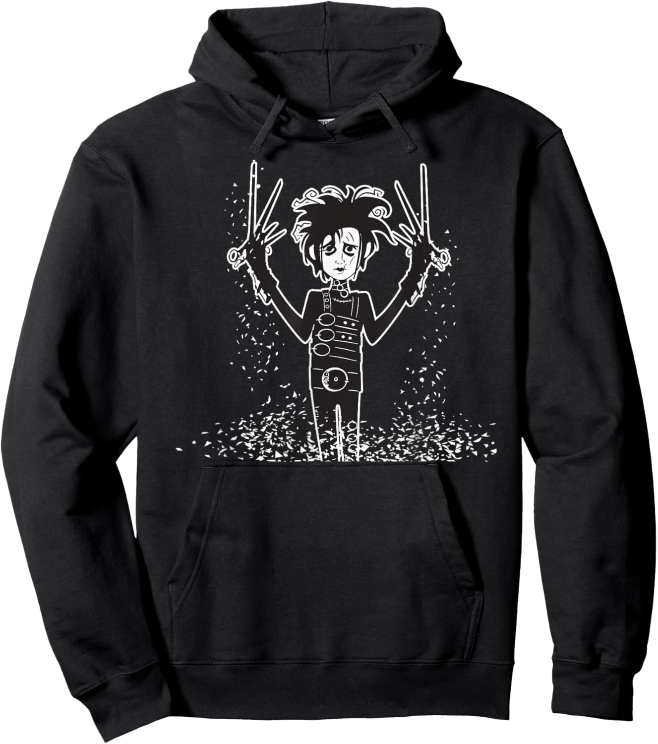 Tim Burton's Edward Scissorhands Snow Hoodie - Hoodie | Black