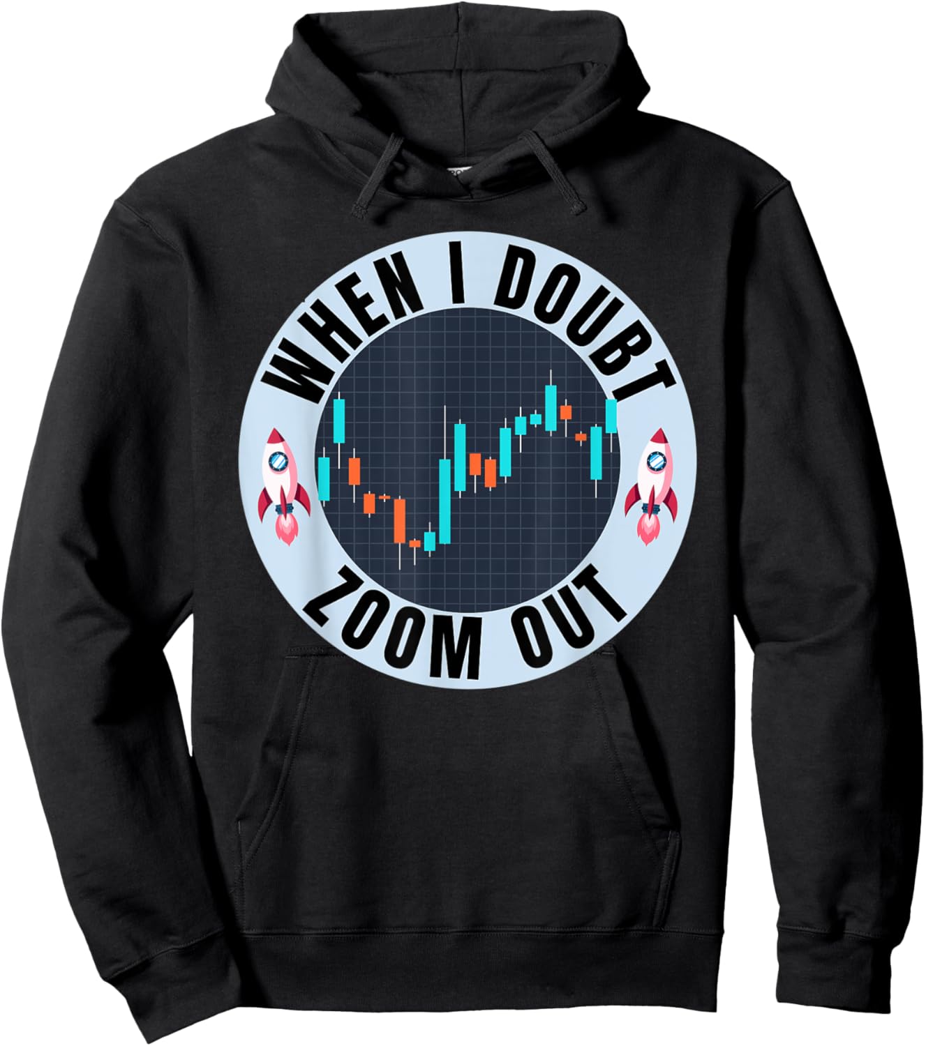 AMC - Apes Together Strong - When In Doubt Zoom Out Hoodie - Hoodie | Black
