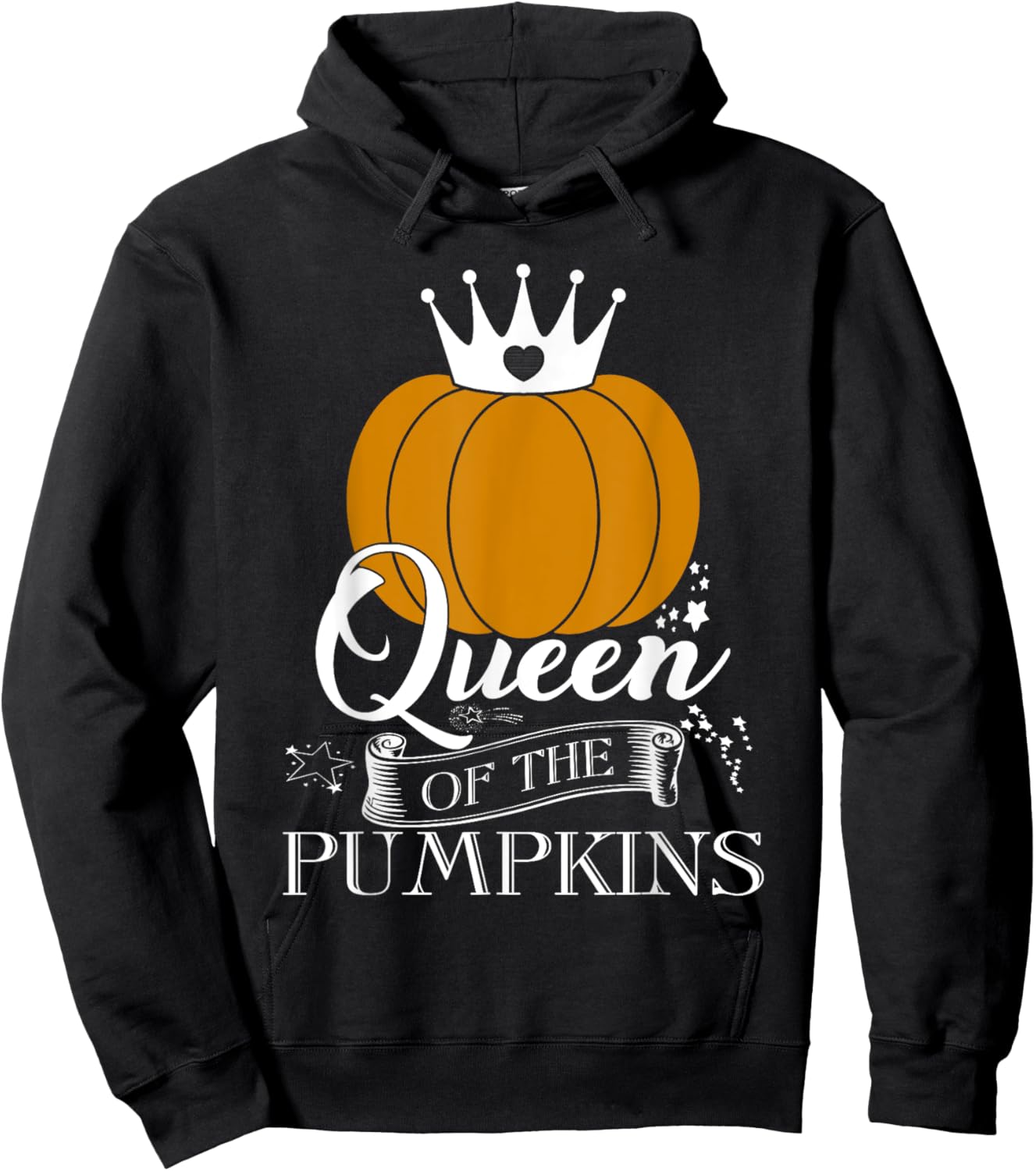 Queen Of The Pumpkins Halloween Hoodie - Hoodie | Black