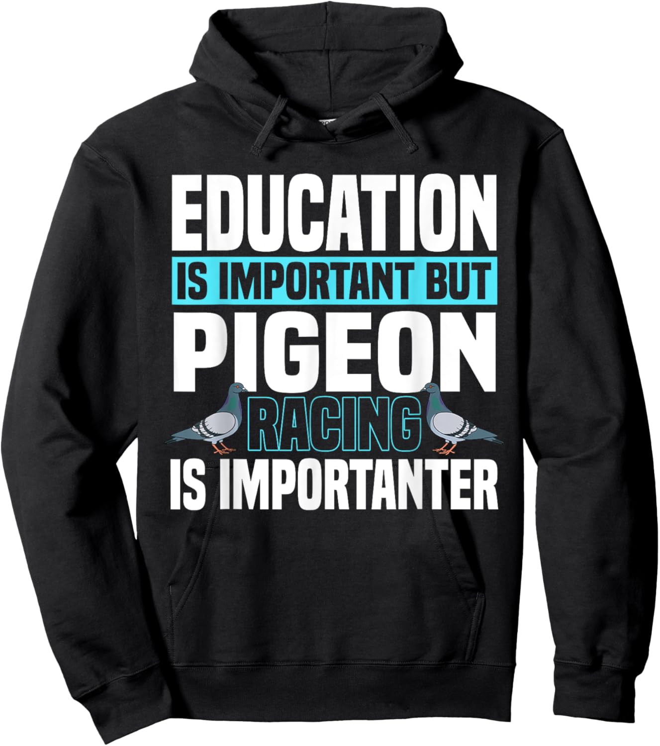 Pigeon Racing Birdwatching Trainer Breeder Hoodie - Hoodie | Black