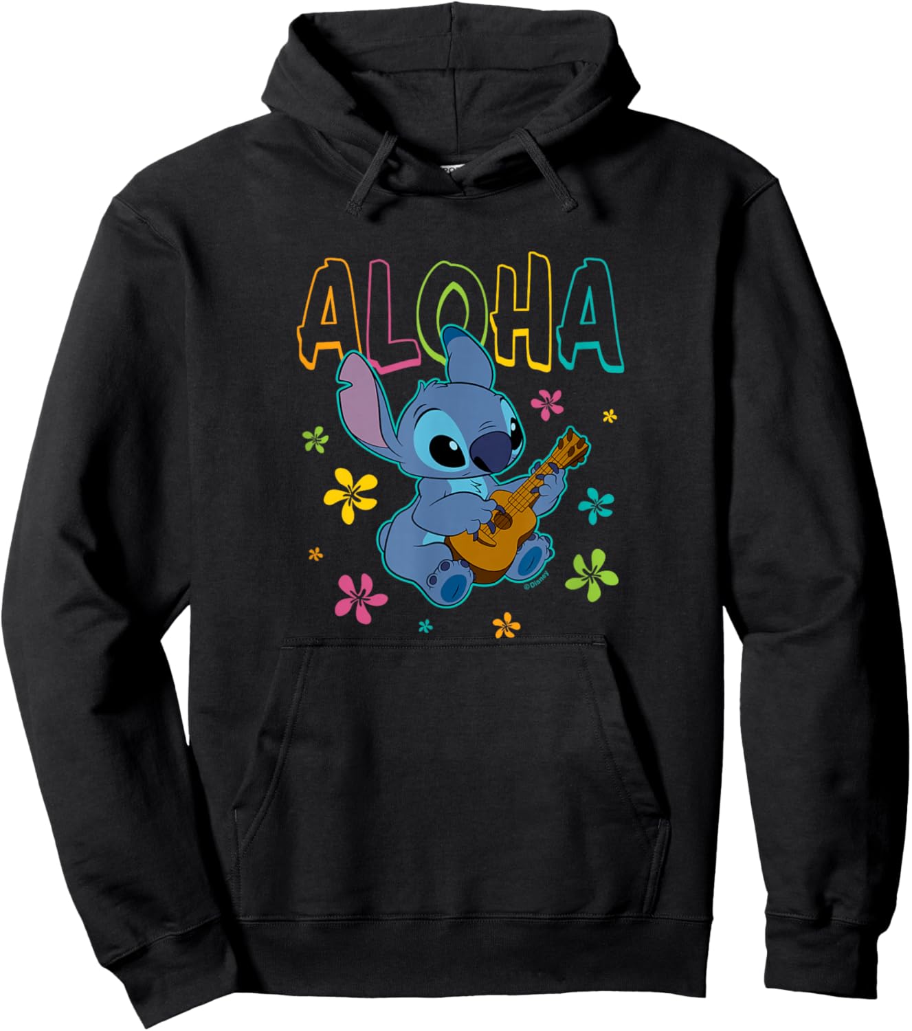 Lilo & Stitch Aloha Hoodie - Hoodie | Black