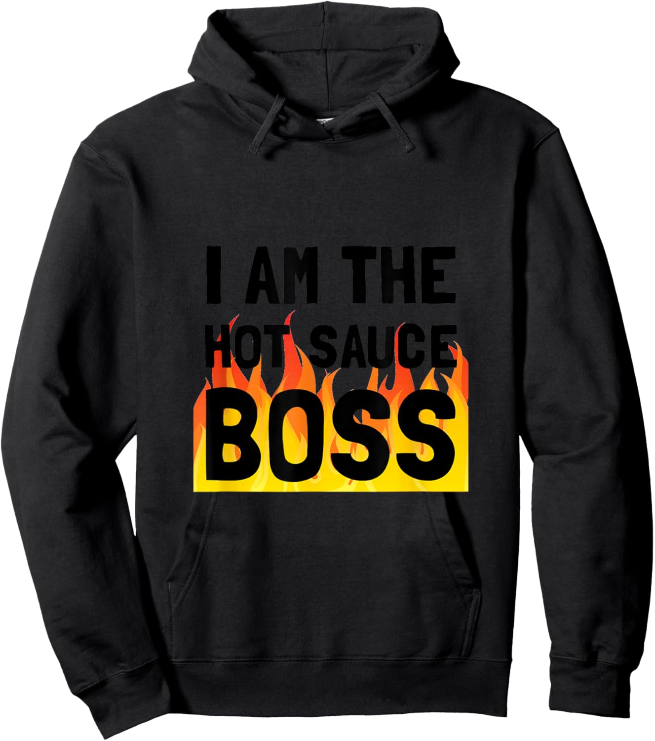 Hot Sauce Boss Funny Hoodie - Hoodie | Black