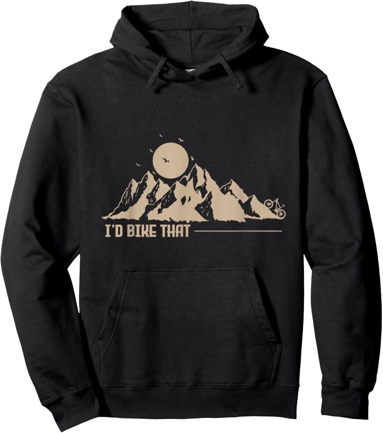 I'd Bike That Cycling Hoodie - Hoodie | Black