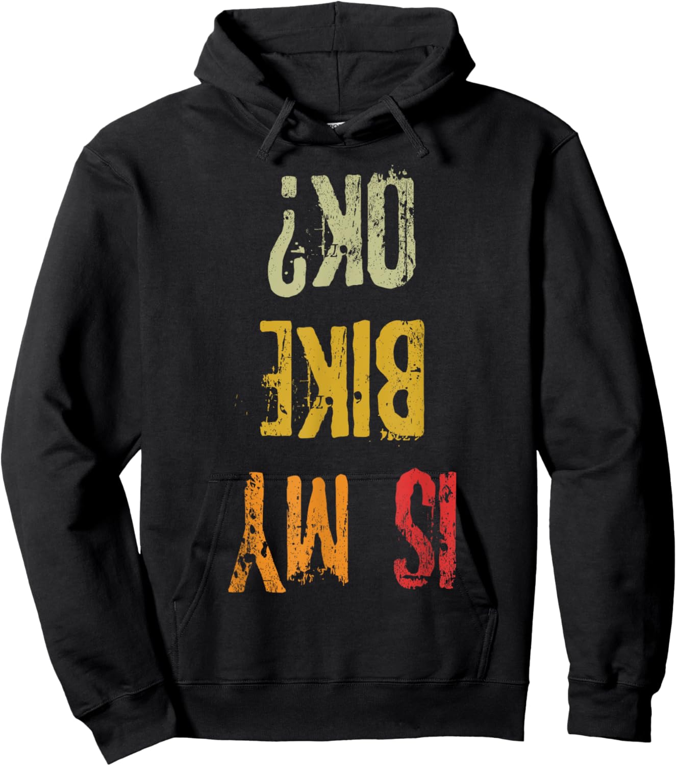 Ist My Bike Ok Retro Adult Funny Cycling Biker Hoodie - Hoodie | Black