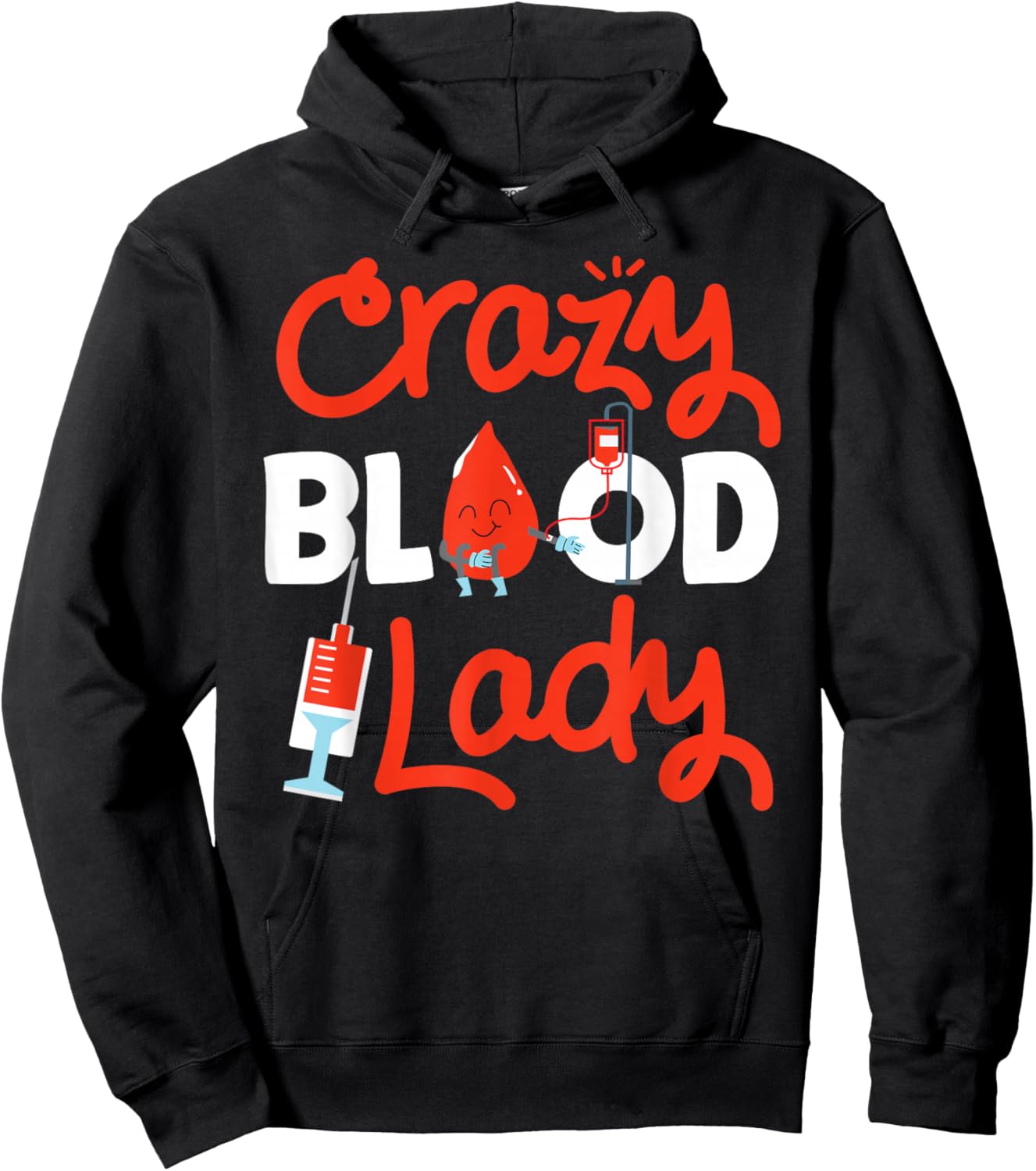 Phlebotomist Tech Technician blood Hoodie - Hoodie | Black