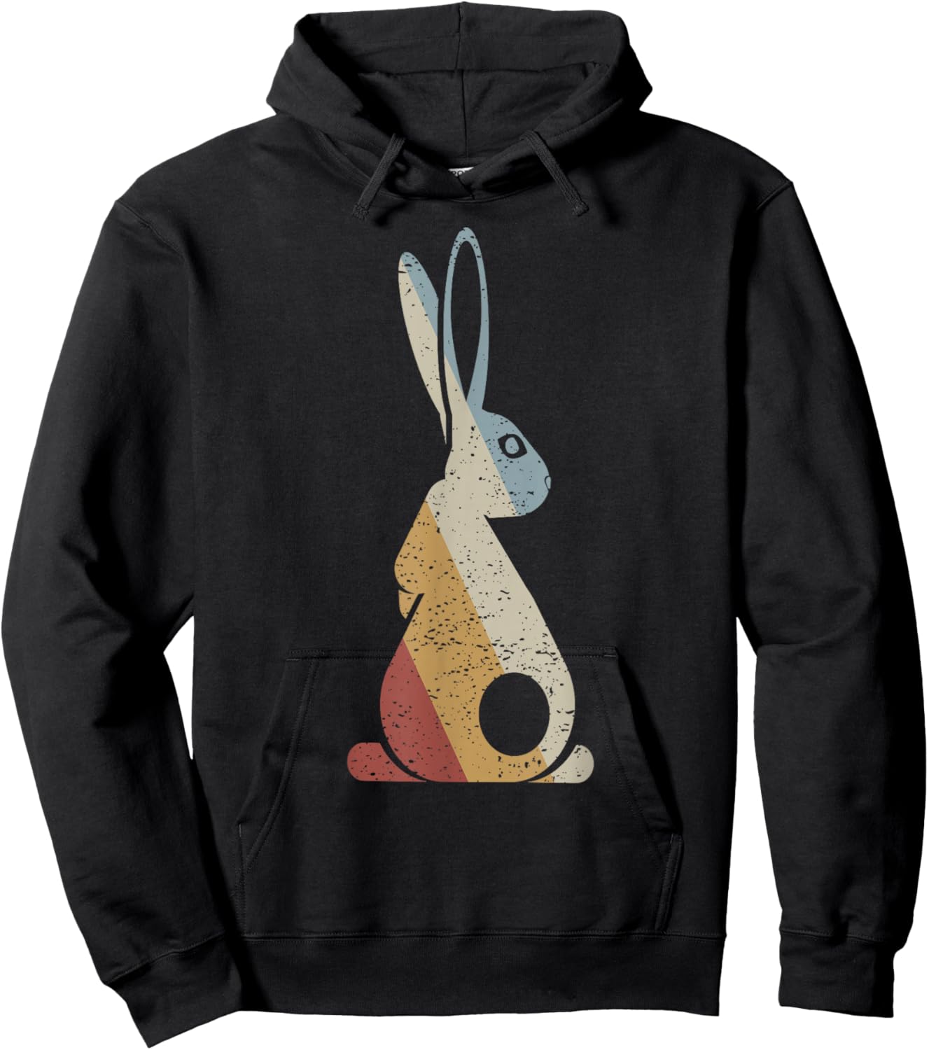 Rabbit Retro Style Vintage Hoodie - Hoodie | Black