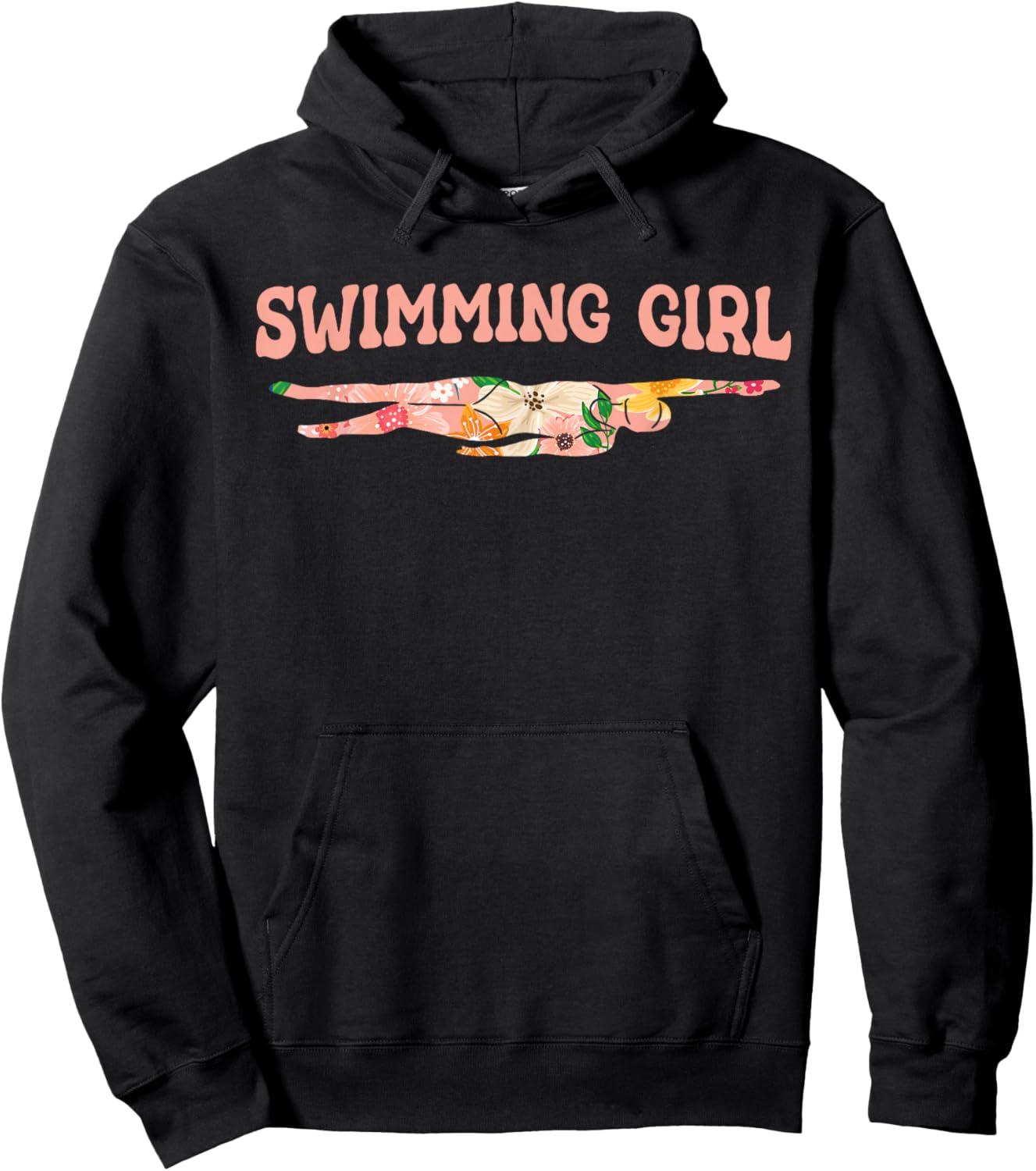 Swimming, swimming, water sports, swimmer Hoodie - Hoodie | Black