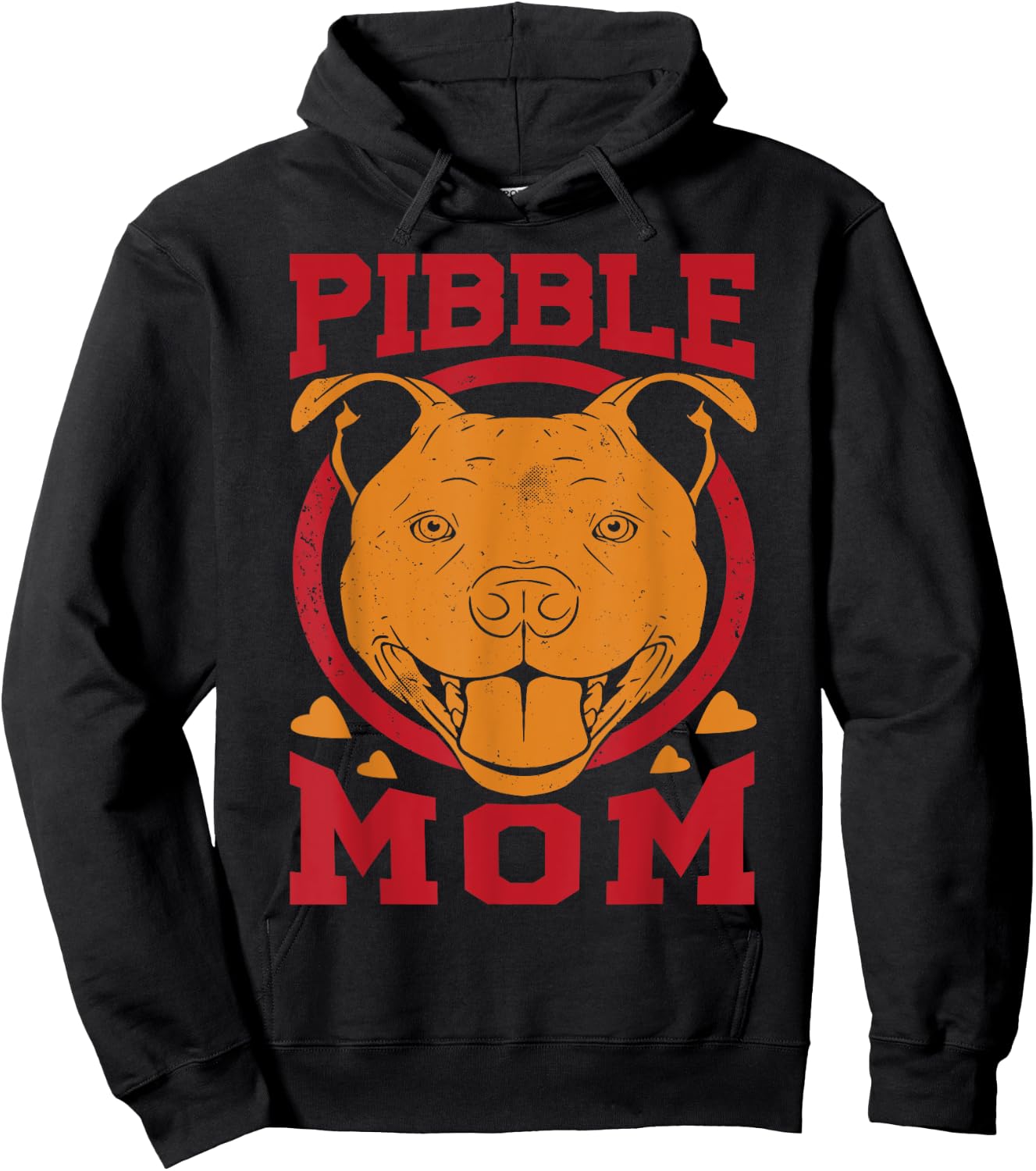 Pibble Mom - Funny Pitbull Dog - Pet Lover Girl Hoodie - Hoodie | Black