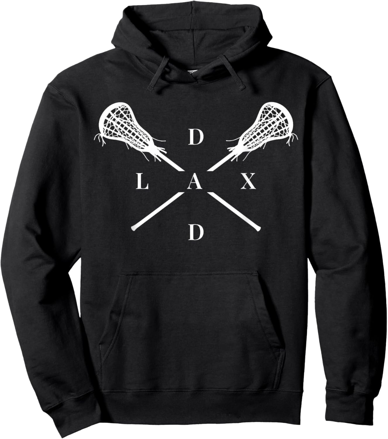 Lax Dad | Lacrosse Shirt for Lacrosse Dad Hoodie - Hoodie | Black
