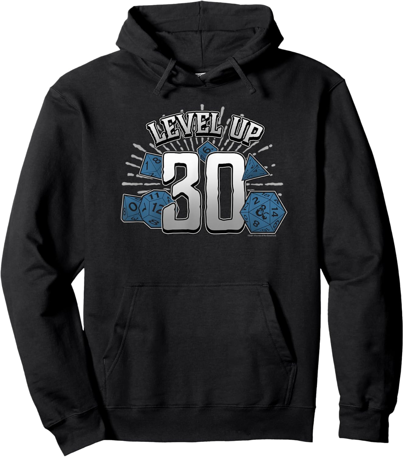 Dungeons & Dragons Birthday Level Up Thirty Hoodie - Hoodie | Black