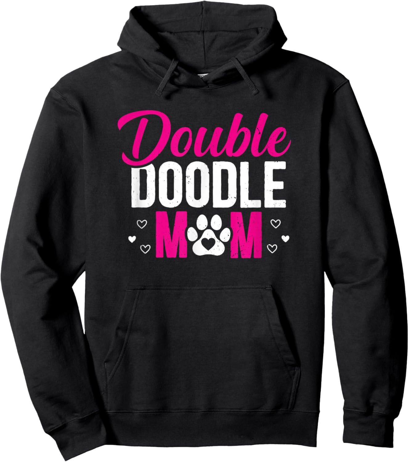 Double Doodle Mom Funny Dog Lovers Hoodie - Hoodie | Black