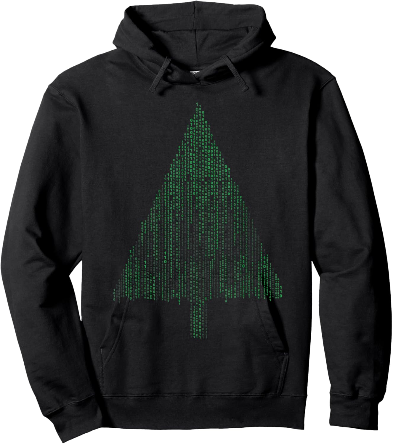 Binary Coding Computer Programmer Christmas Tree Xmas Hoodie - Hoodie | Black
