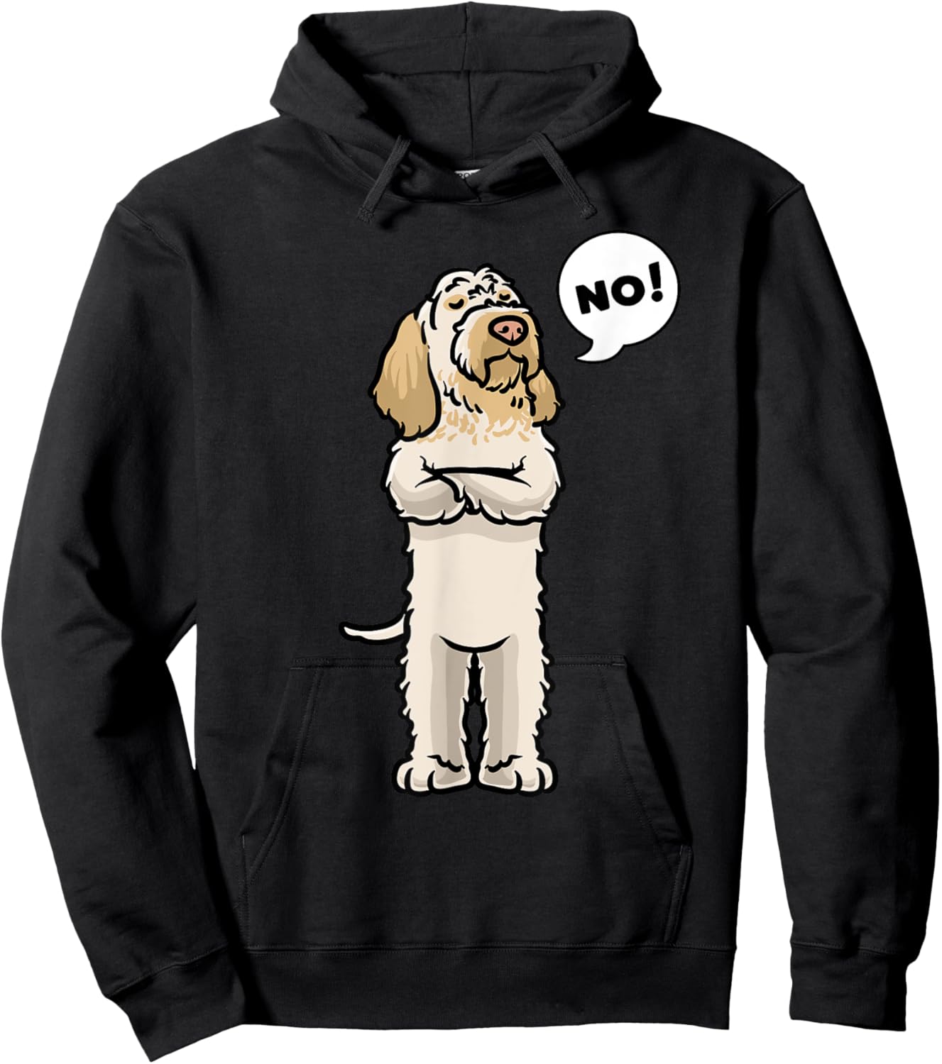 Stubborn Spinone Italiano Dog Hoodie - Hoodie | Black