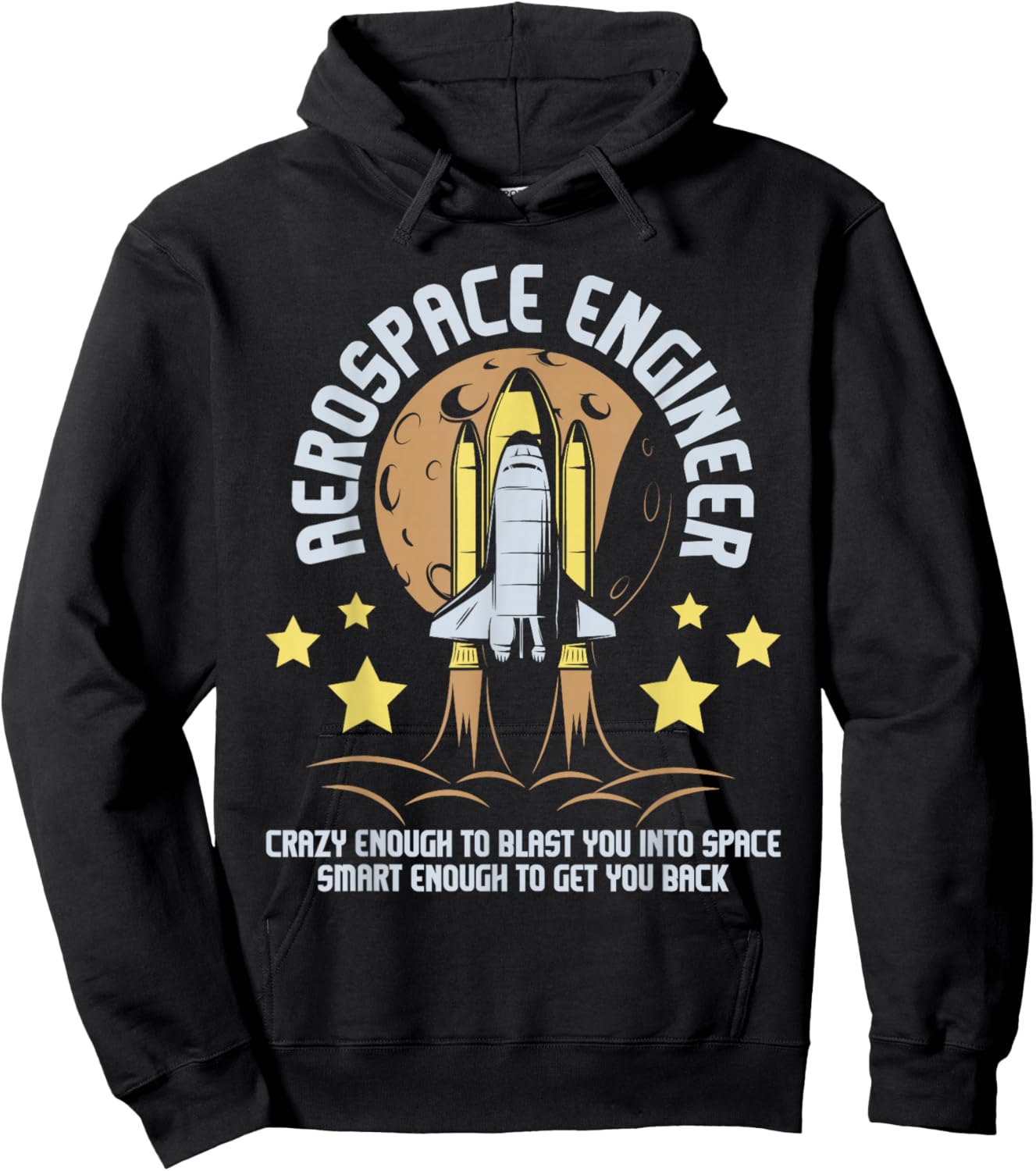 Aerospace Engineer - Aeronautical Engineering Spacecrafts Hoodie - Hoodie | Black