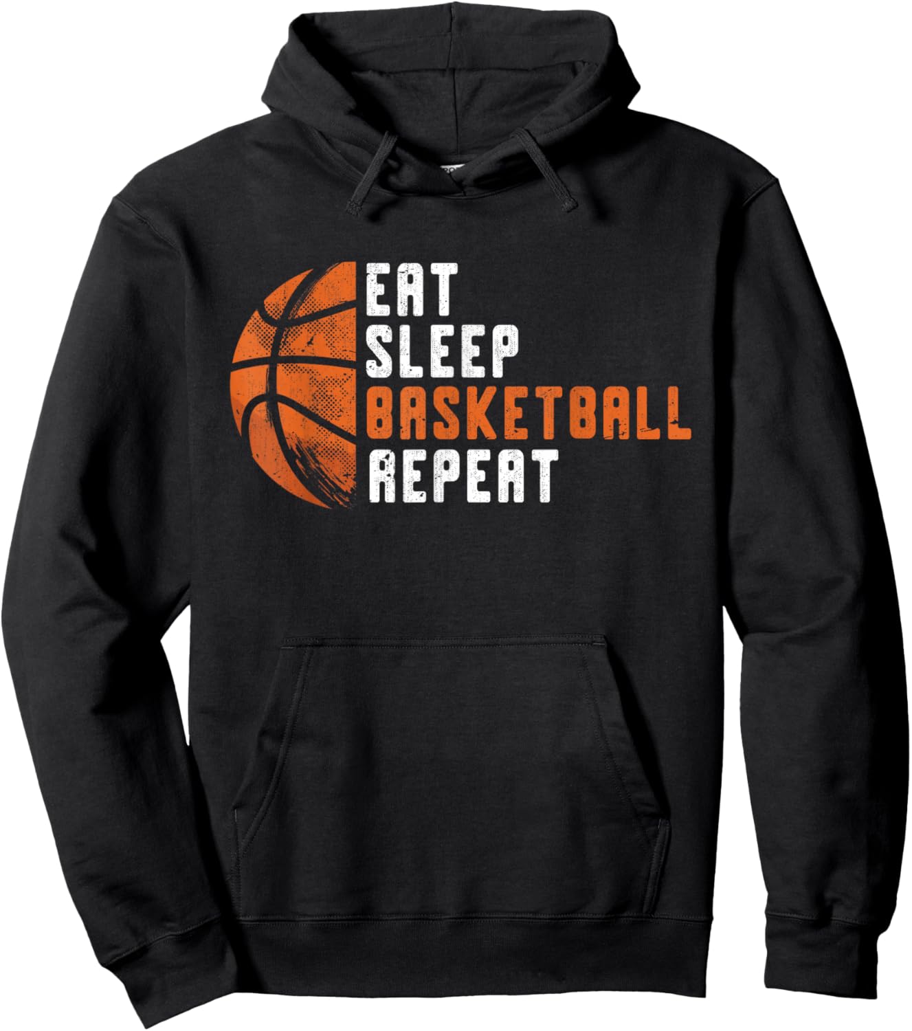 Basketball Coach Eat Sleep Basketball Repeat Basketball Hoodie - Hoodie | Black