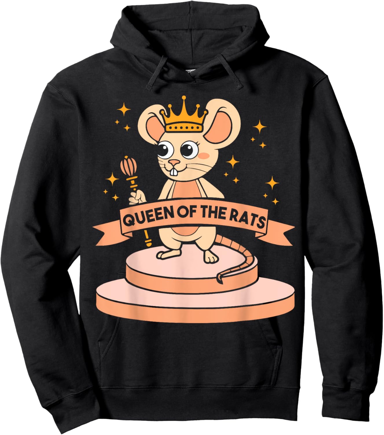 Queen of the rats - Rat Costume Mouse Rat Hoodie - Hoodie | Black