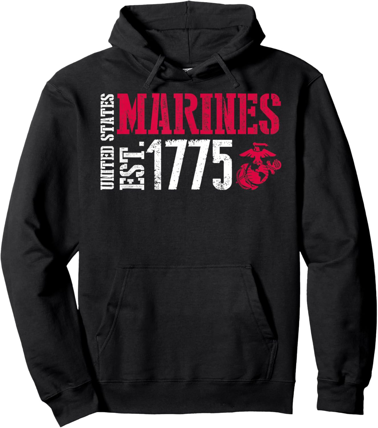 United States Marines Est. 1775 Hoodie - Hoodie | Black