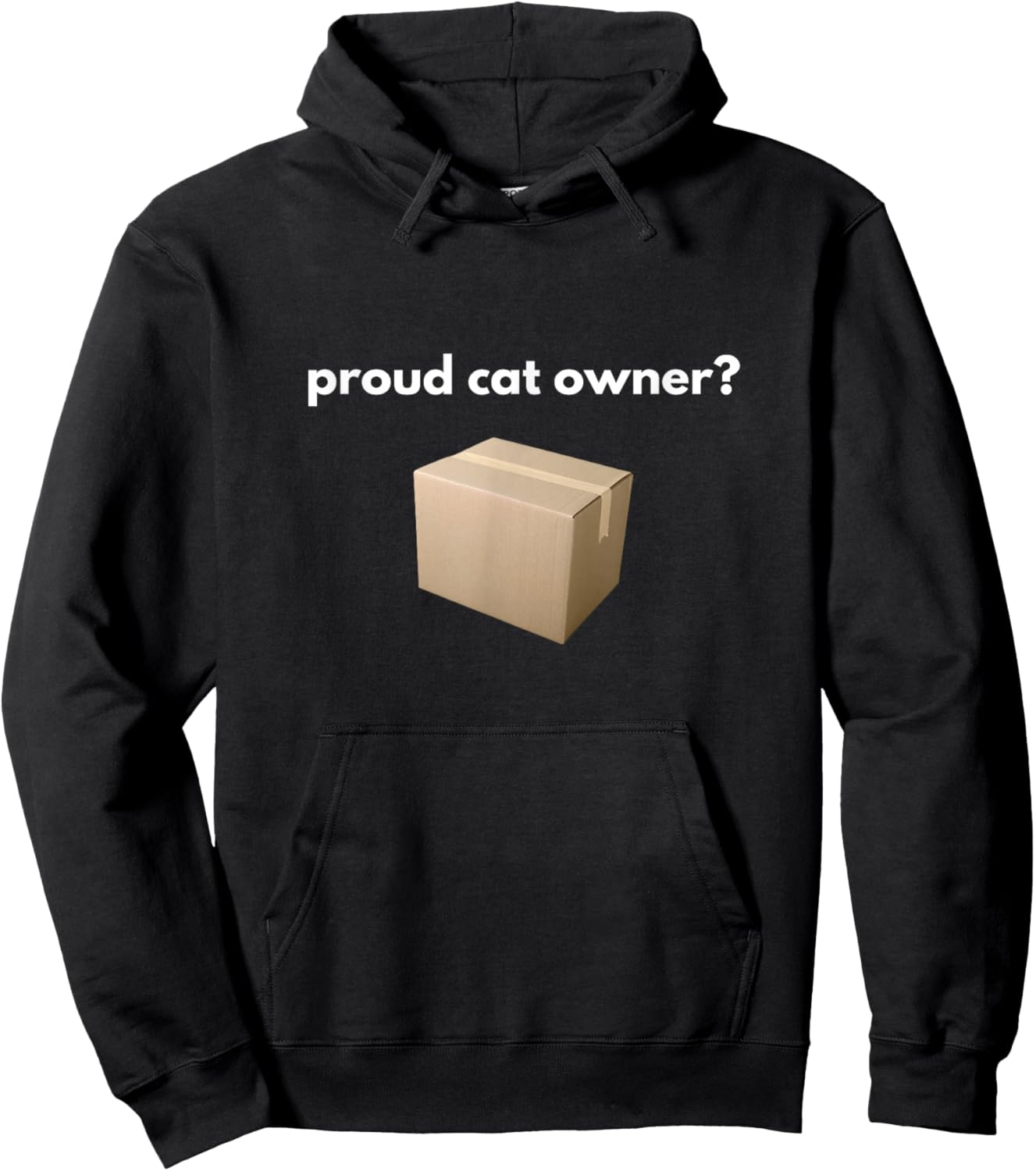 Proud cat Owner? Schrodingers cat Funny Hoodie - Hoodie | Black