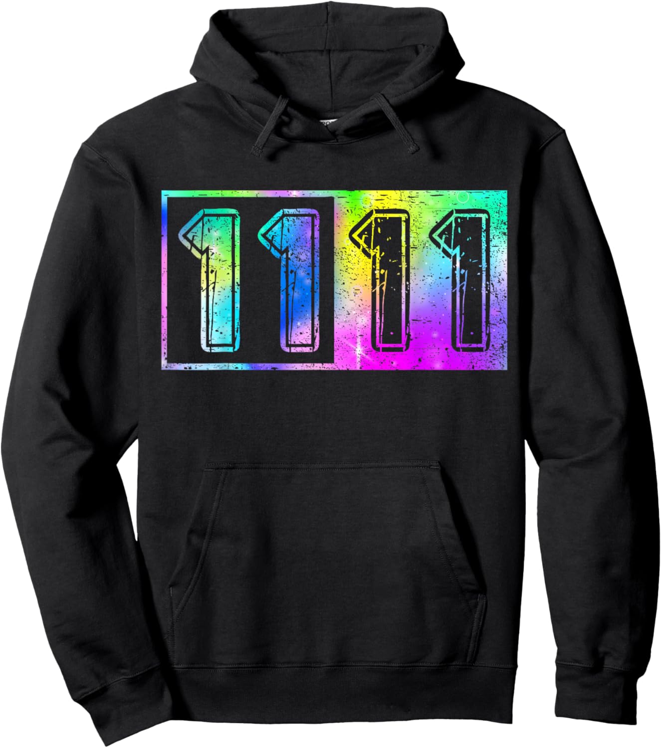 1111 Number Synchronicity Spiritual Awakening manifestation Hoodie - Hoodie | Black