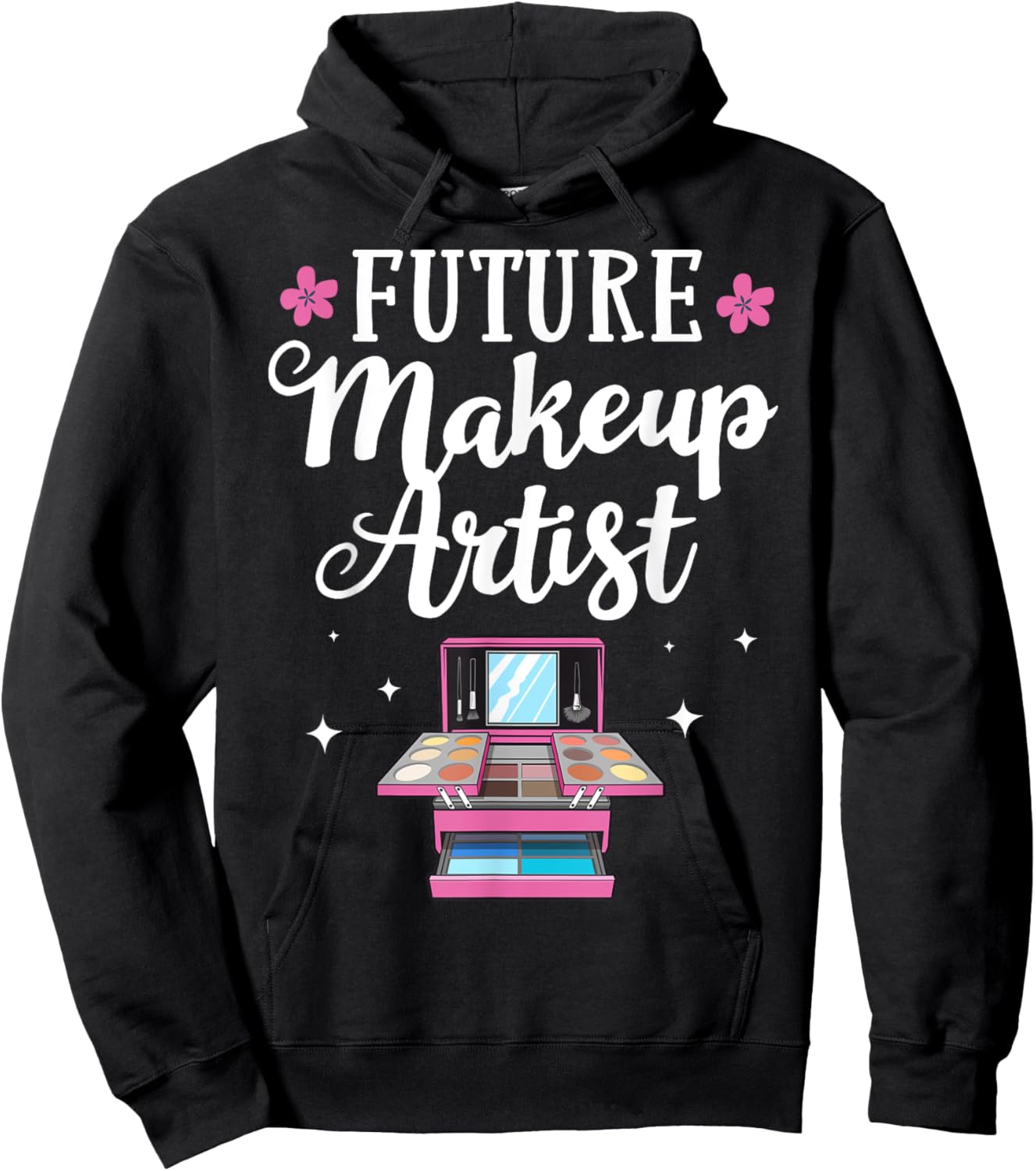 Funny Makeup Artist Designs Girls Cosmetologists Hoodie - Hoodie | Black