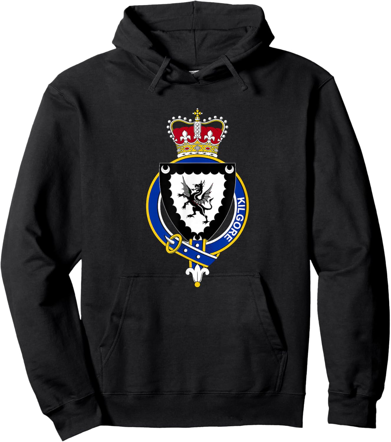 Kilgore Coat of Arms - Family Crest Hoodie - Hoodie | Black