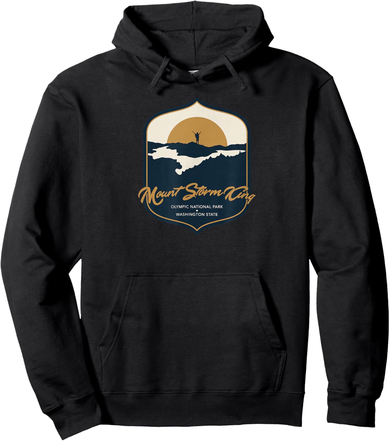 Mount Storm King - Washington State Hoodie - Hoodie | Black