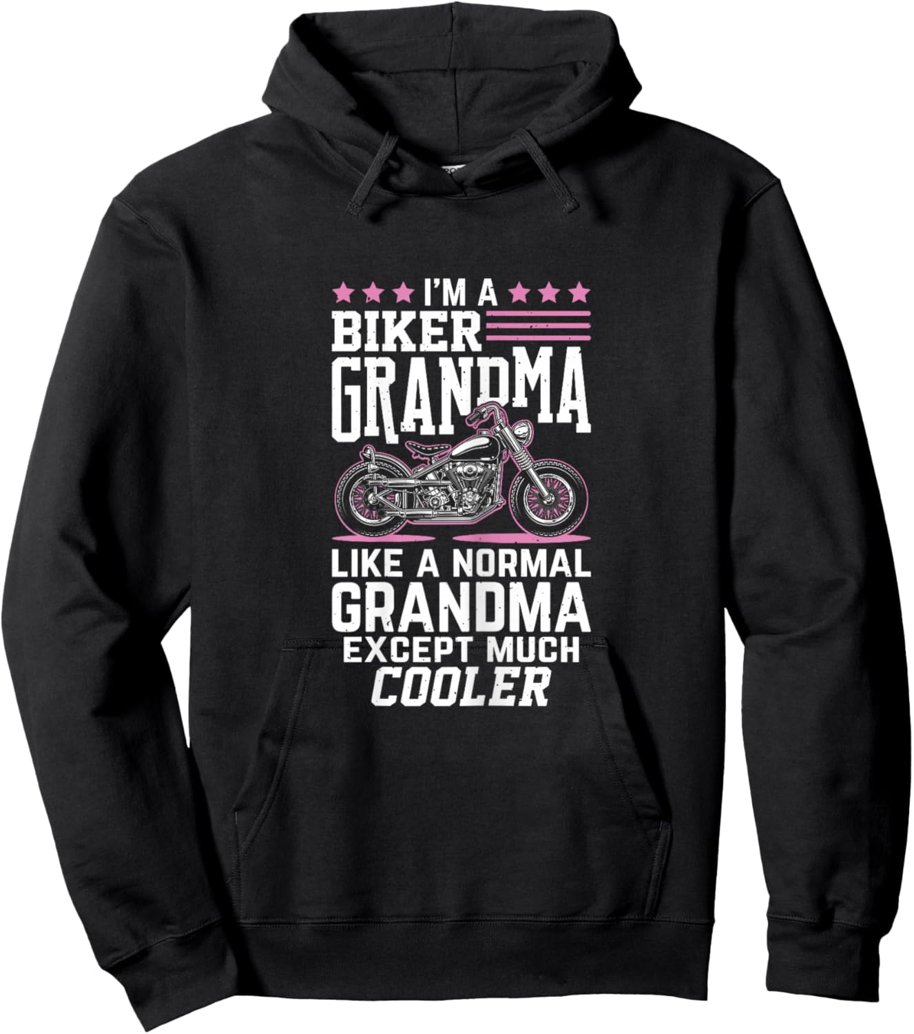 Biker Grandma - Motorbike Grandma Biker Grandma Hoodie - Hoodie | Black